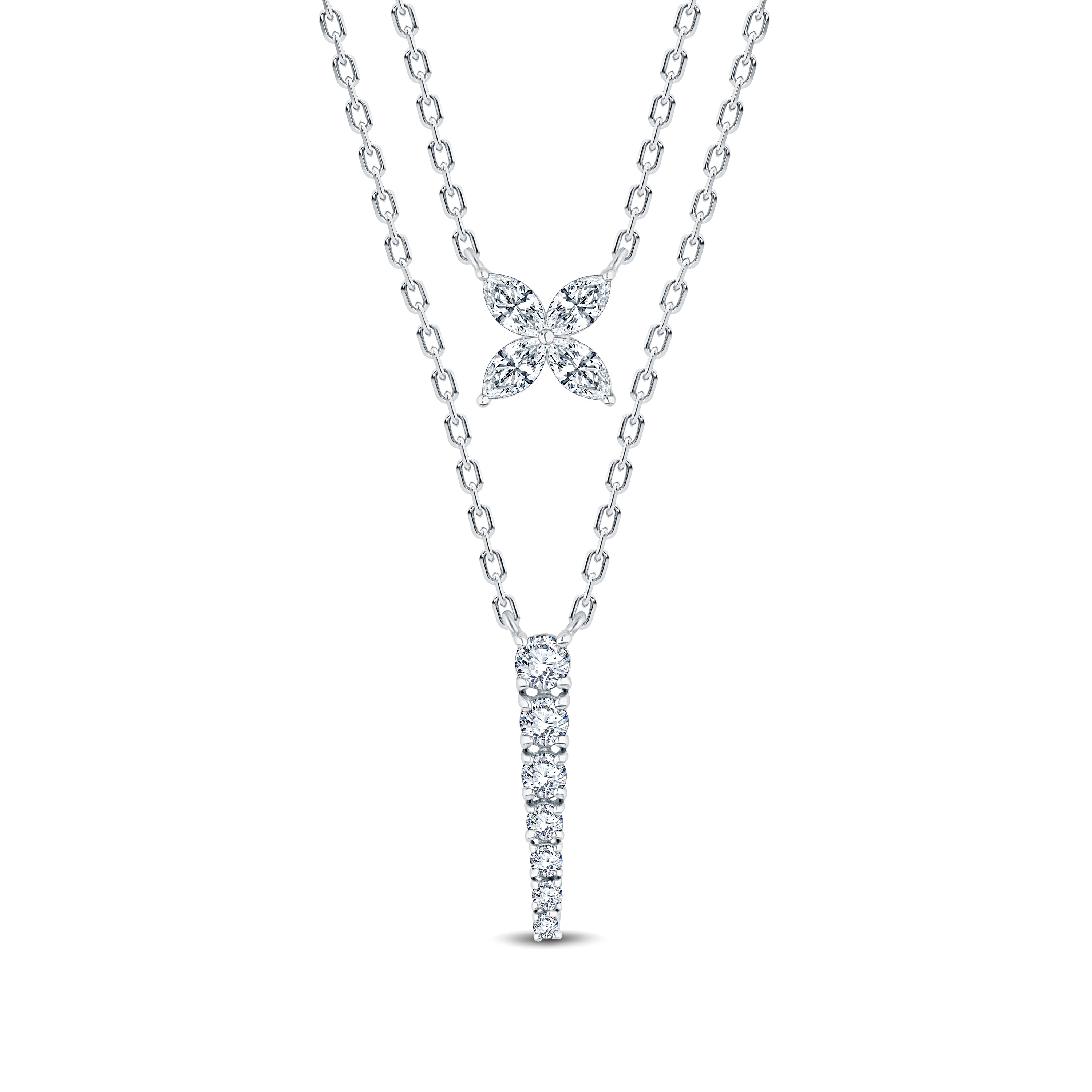 Chic Lab-Grown Diamond Chain Neckwear – Versatile Elegance | GrownńDiva