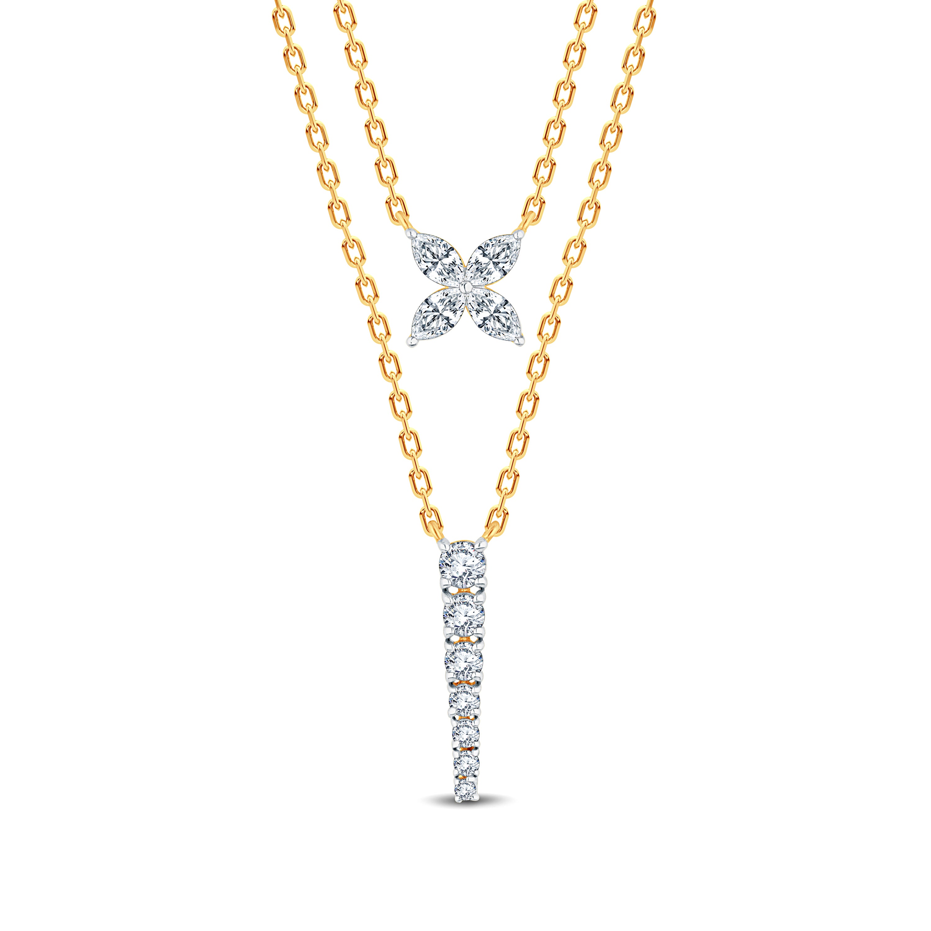 Chic Lab-Grown Diamond Chain Neckwear – Versatile Elegance | GrownńDiva