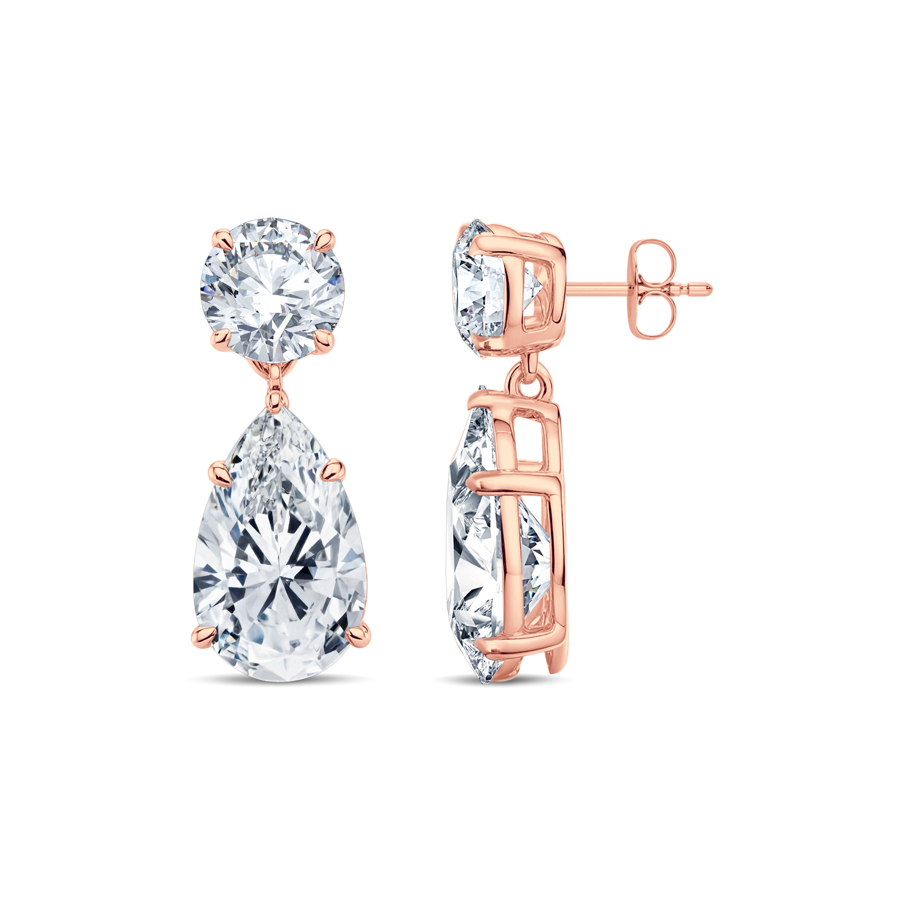 Exquisite 2.5 CT Lab Grown Diamond Solitaire Drop Earrings – GrownńDiva