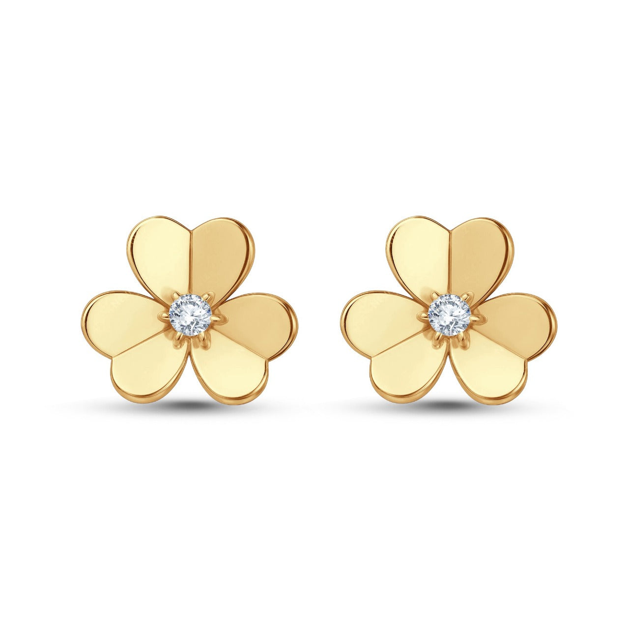 Blush Bloom Lab Diamond Studs – 0.20 cts | 18KT Rose Gold Vermeil on Silver 925