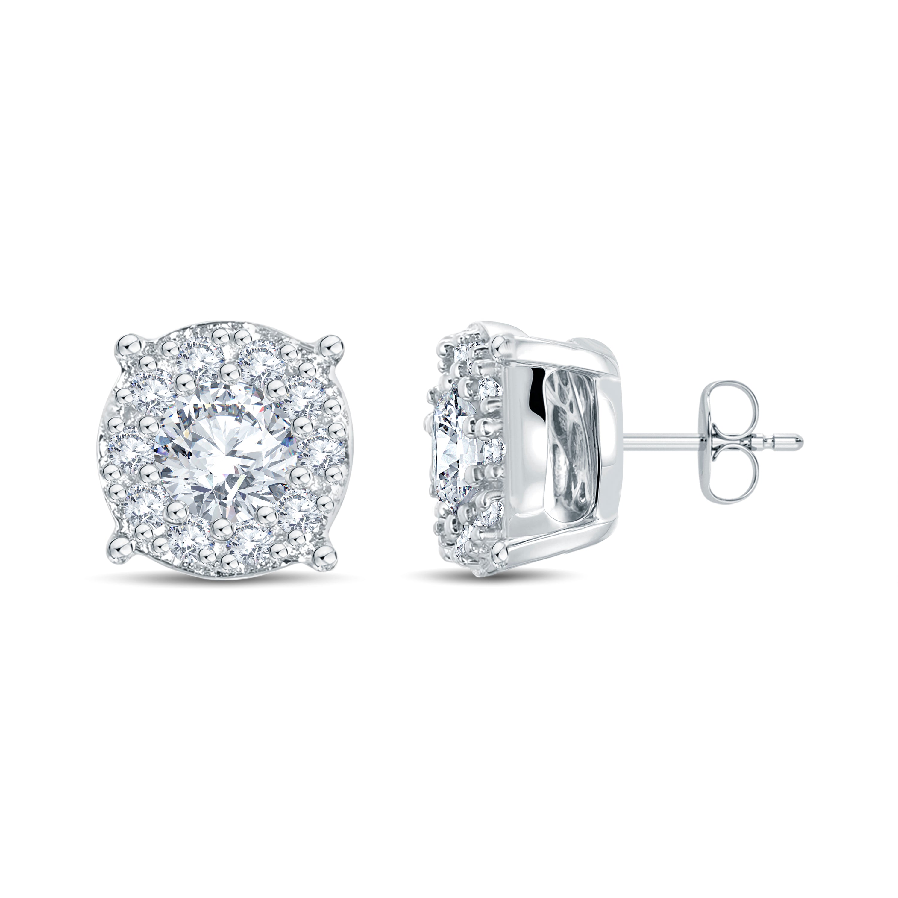 0.40 Ct Solitaire Composite Stud Earrings | Lab Diamonds | 18K Gold Vermeil