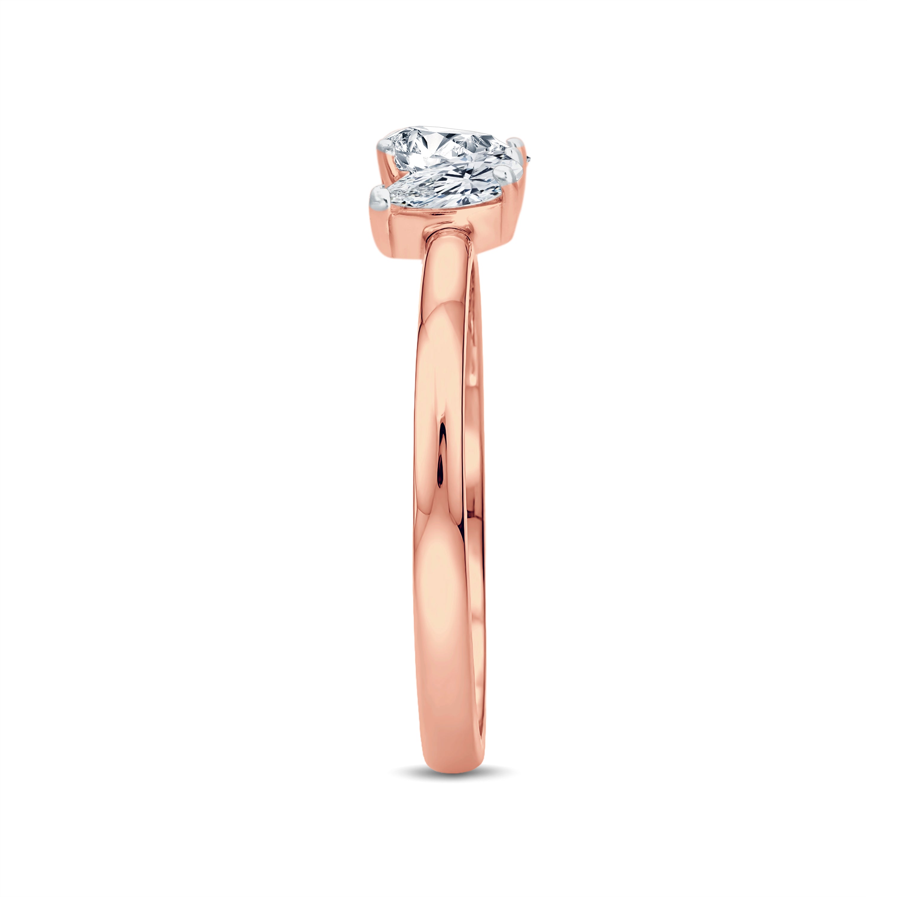 Trinity Glow Pear Diamond Ring | GrownńDiva