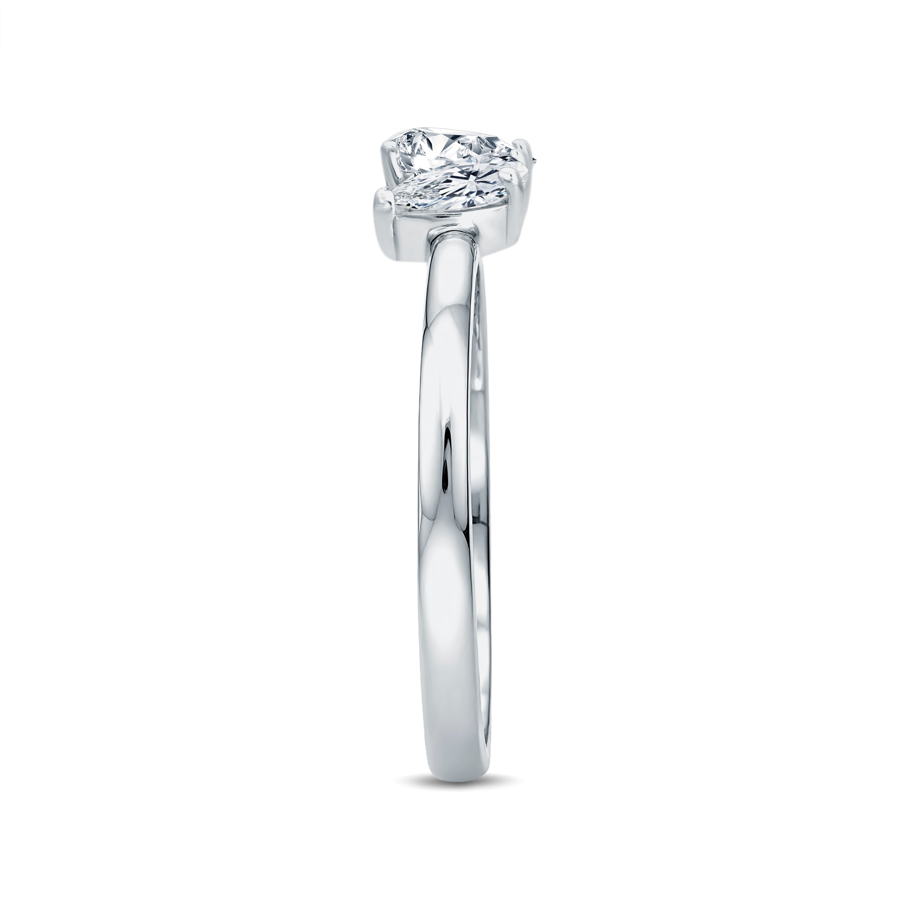 Trinity Glow Pear Diamond Ring | GrownńDiva