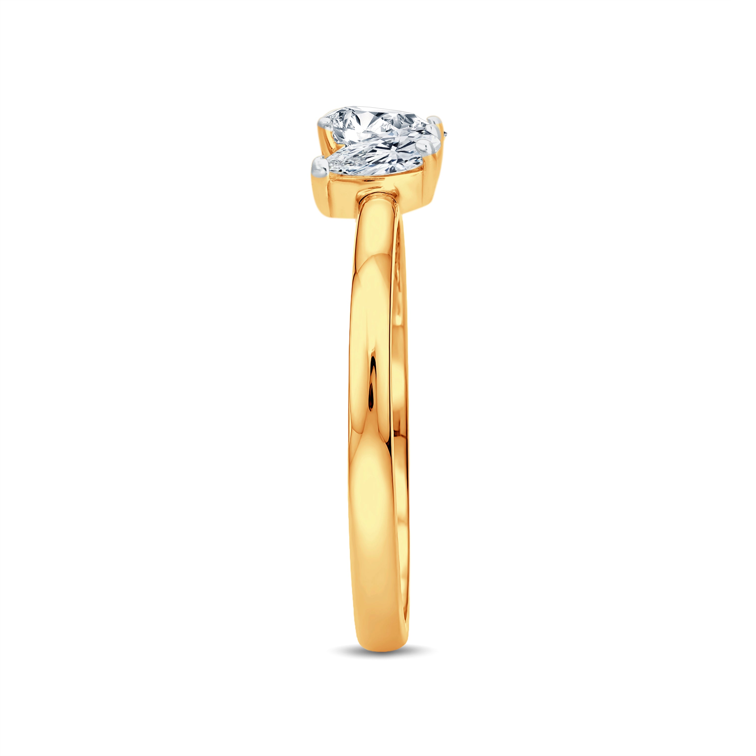 Trinity Glow Pear Diamond Ring | GrownńDiva