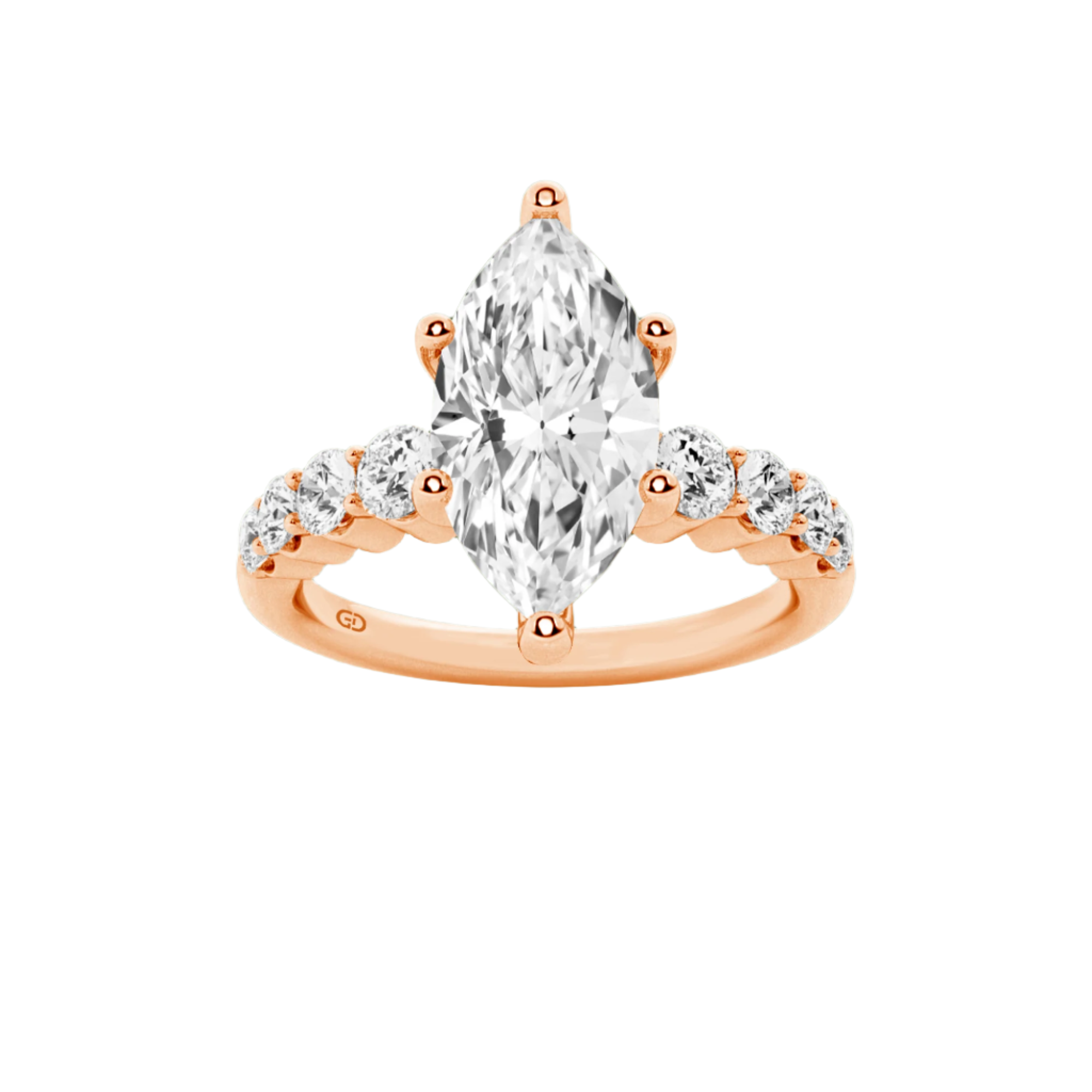 Celestial Grace Marquise Cut Solitaires - Ring 10kt Gold - 2.00 cts