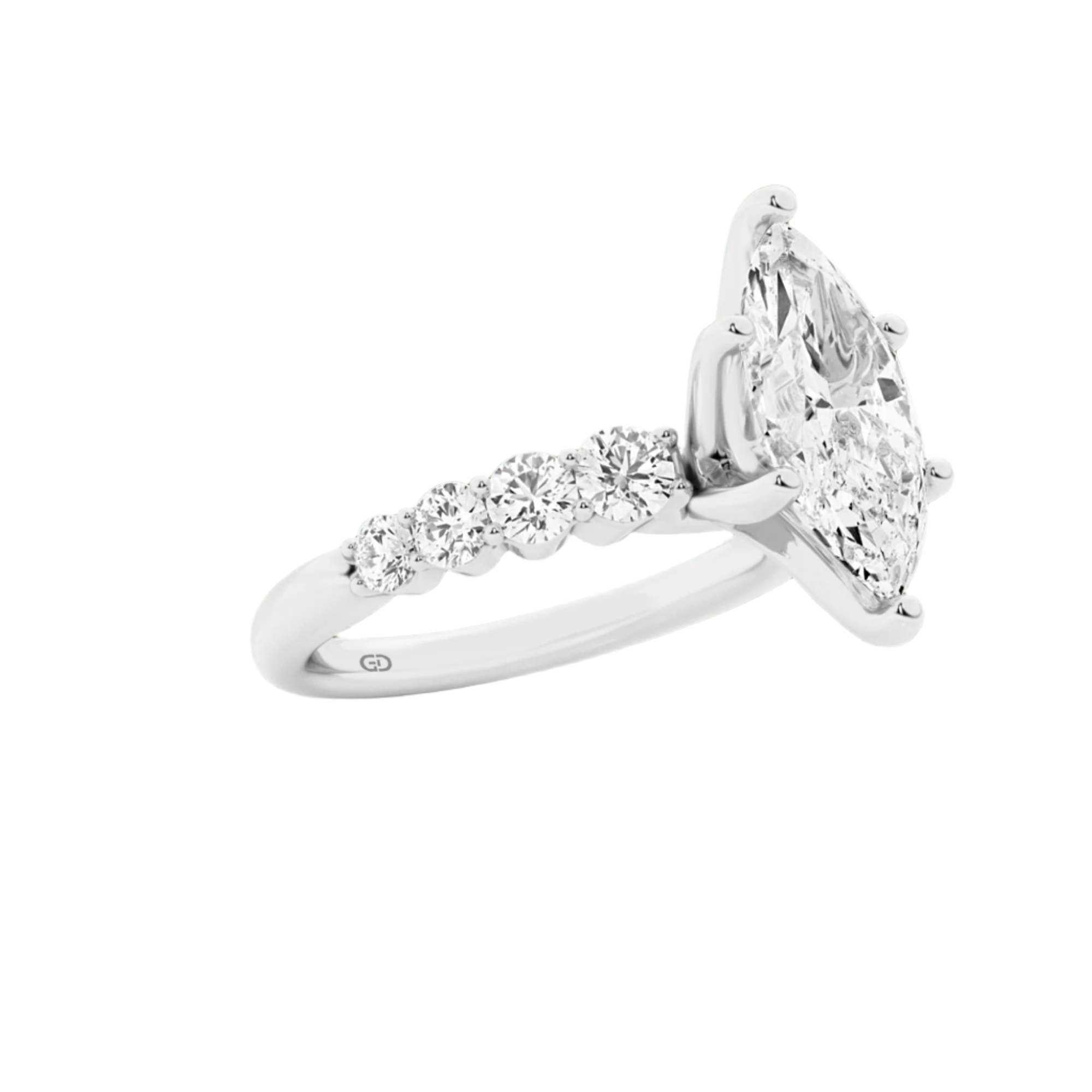 Celestial Grace Marquise Cut Solitaires - Ring 10kt Gold - 2.00 cts
