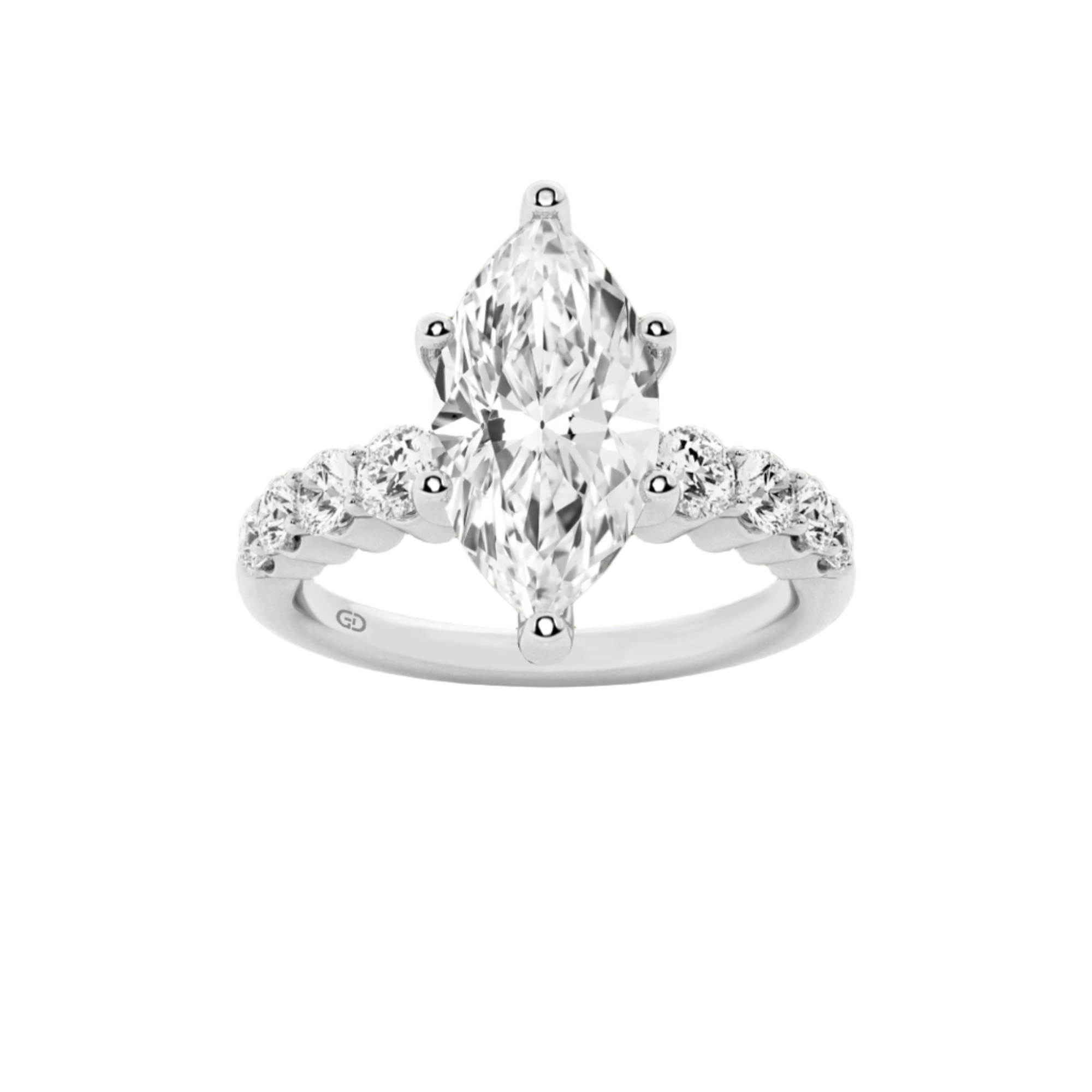 Celestial Grace Marquise Cut Solitaires - Ring 10kt Gold - 2.00 cts