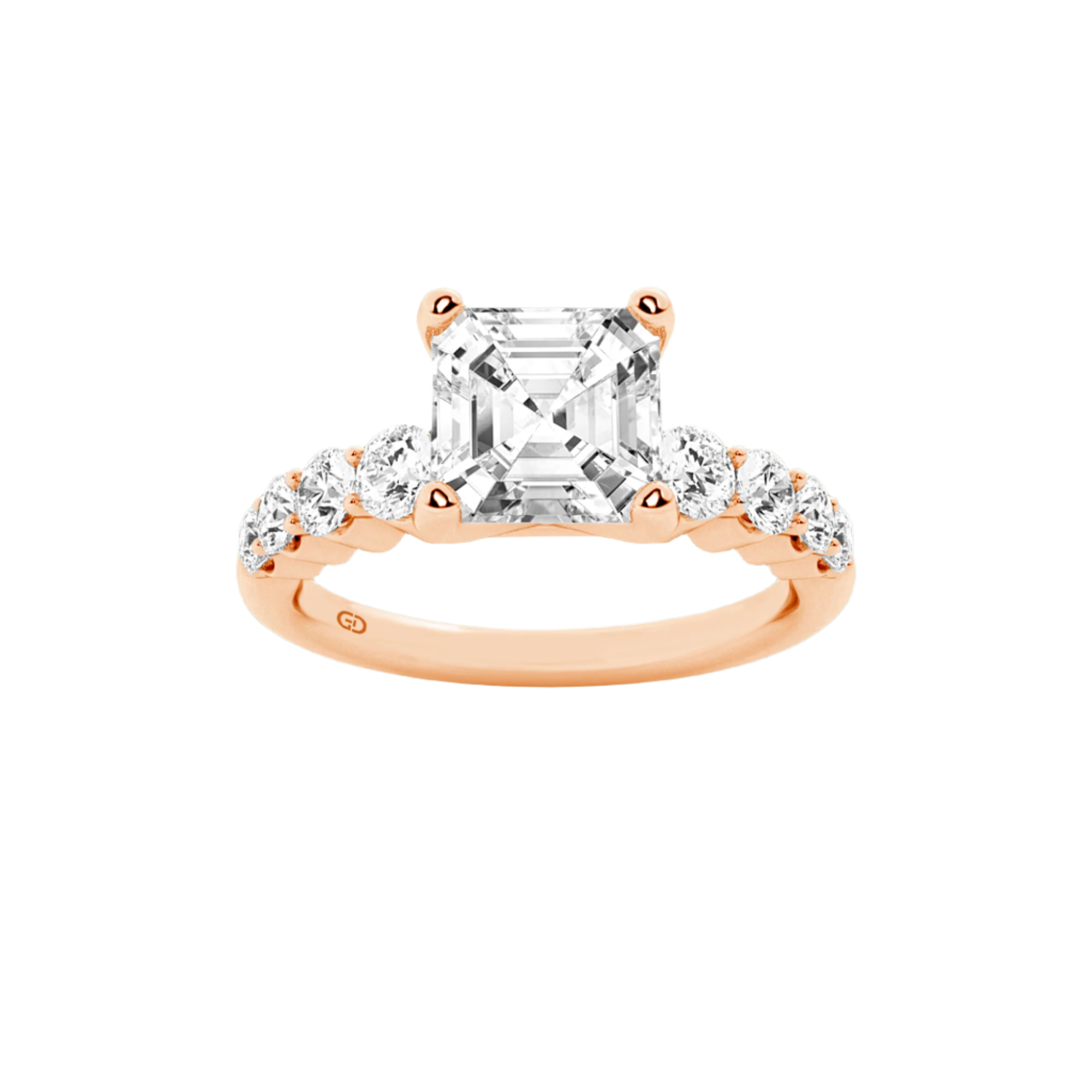 Modern Elegance: Lab grown Diamond Asscher Cut Solitaire