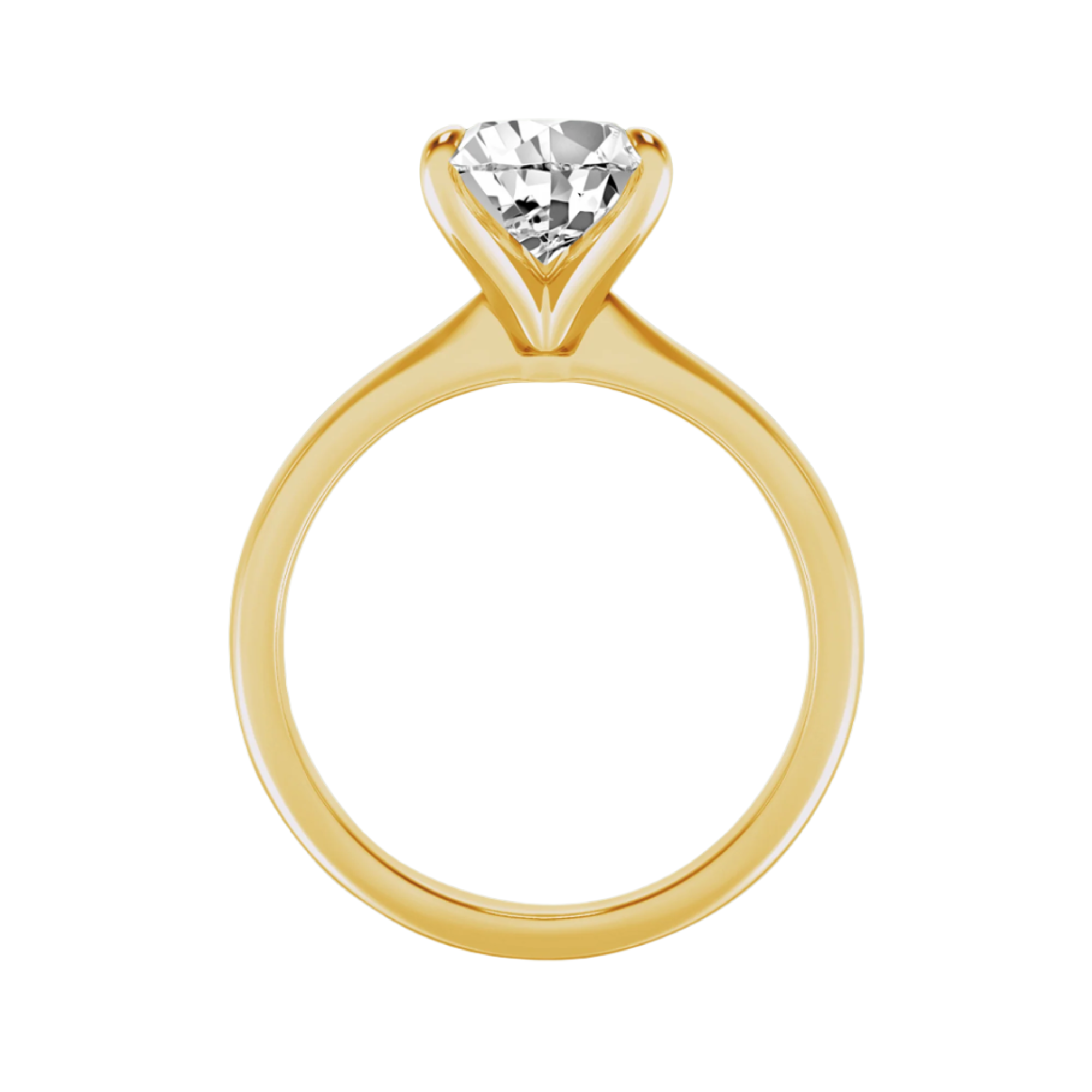 Classic Solitaires Ring - Pear Shape in 10kt Gold