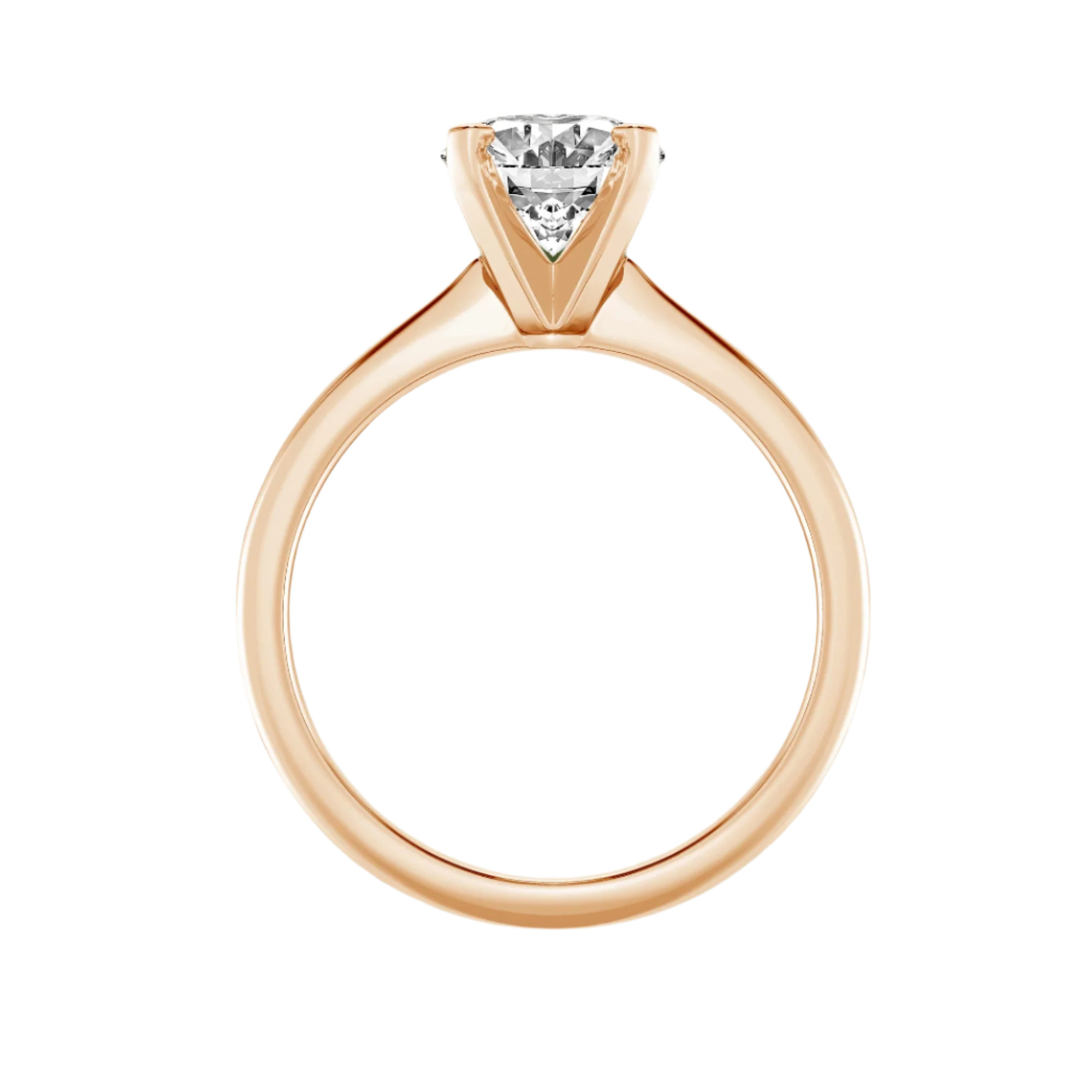 Gleaming Edge Solitaires Oval Cut - 2. 00 cts Ring in 10kt Gold