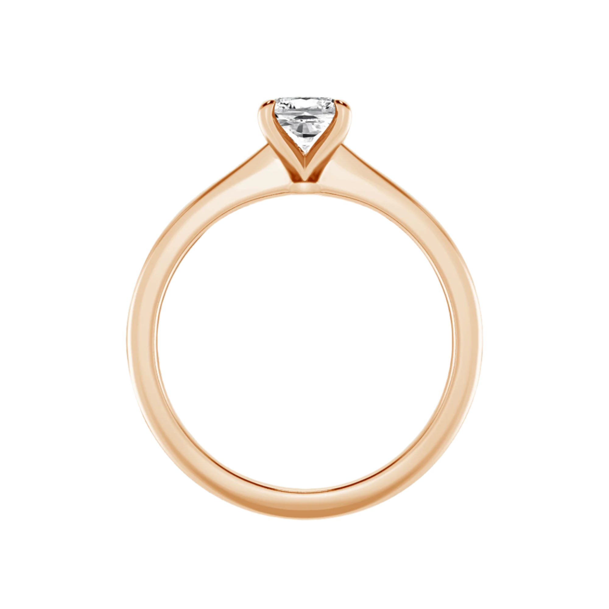 Classic Solitaires Ring - Cushion Shape in 10kt Gold - 2.00 cts