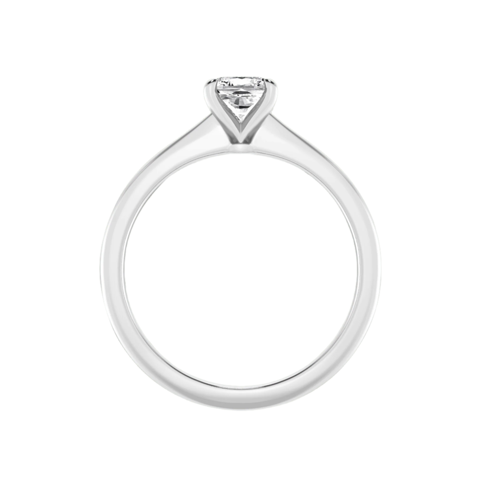 Classic Solitaires Ring - Cushion Shape in 10kt Gold - 2.00 cts