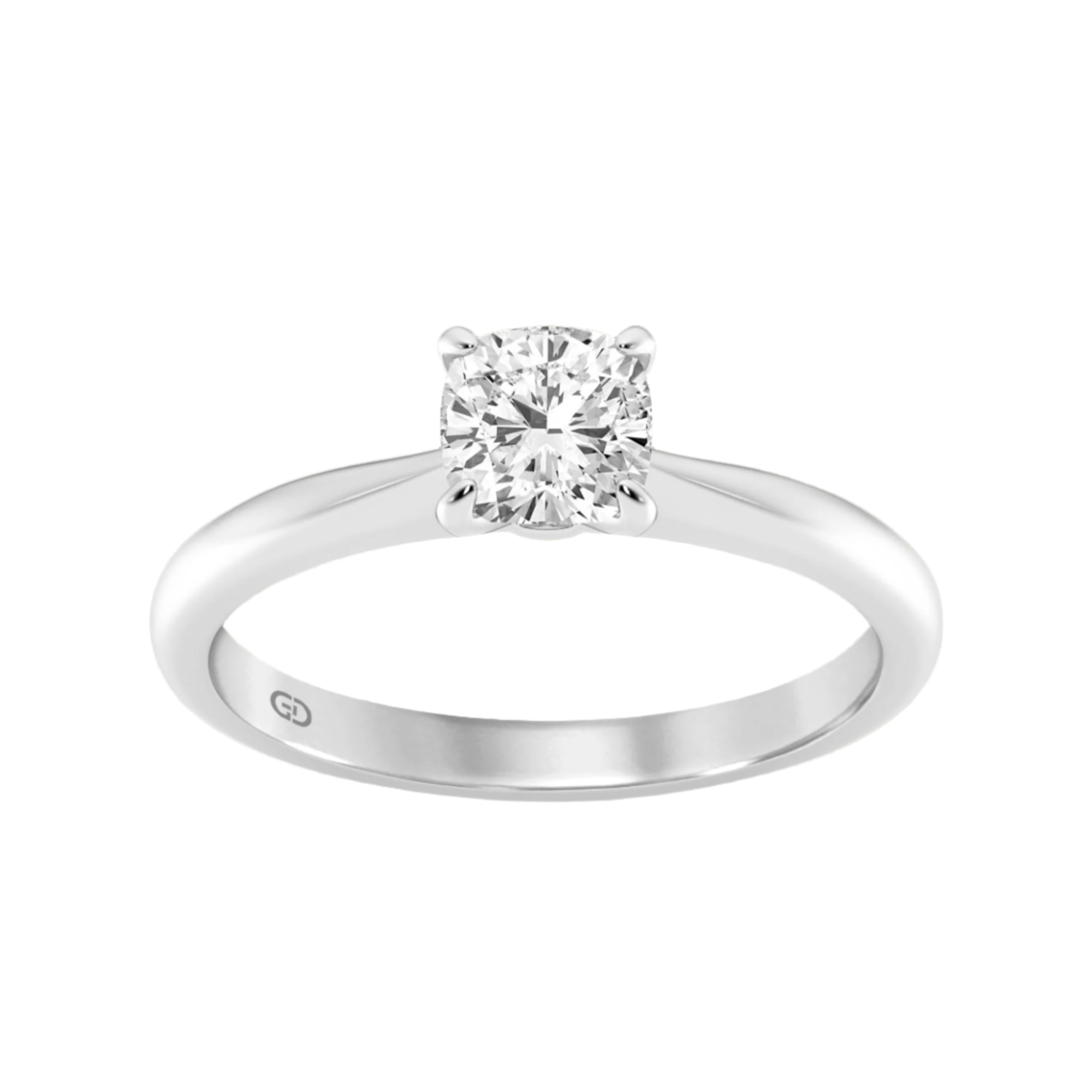 Classic Solitaires Ring - Cushion Shape in 10kt Gold