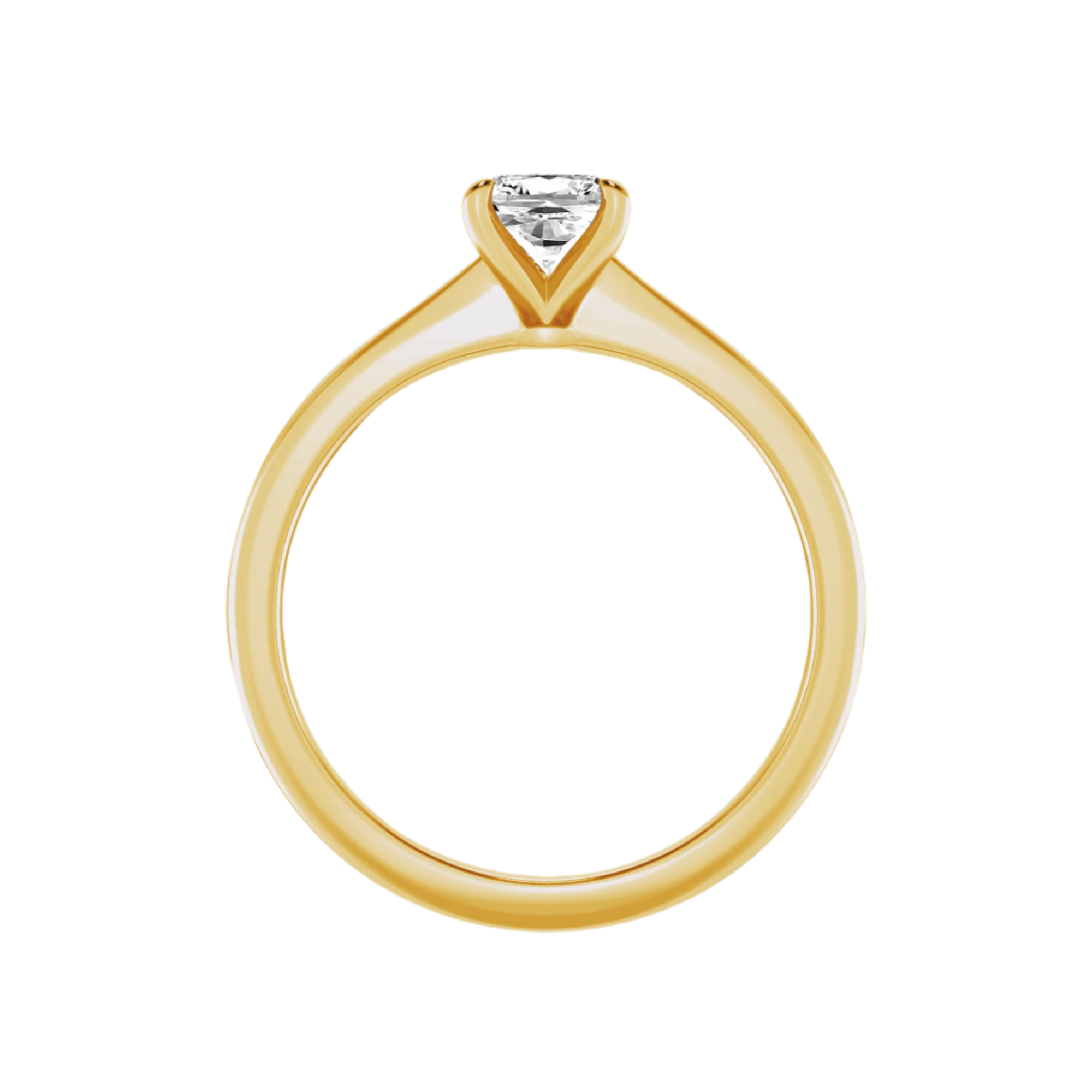Classic Solitaires Ring - Cushion Shape in 10kt Gold - 2.00 cts