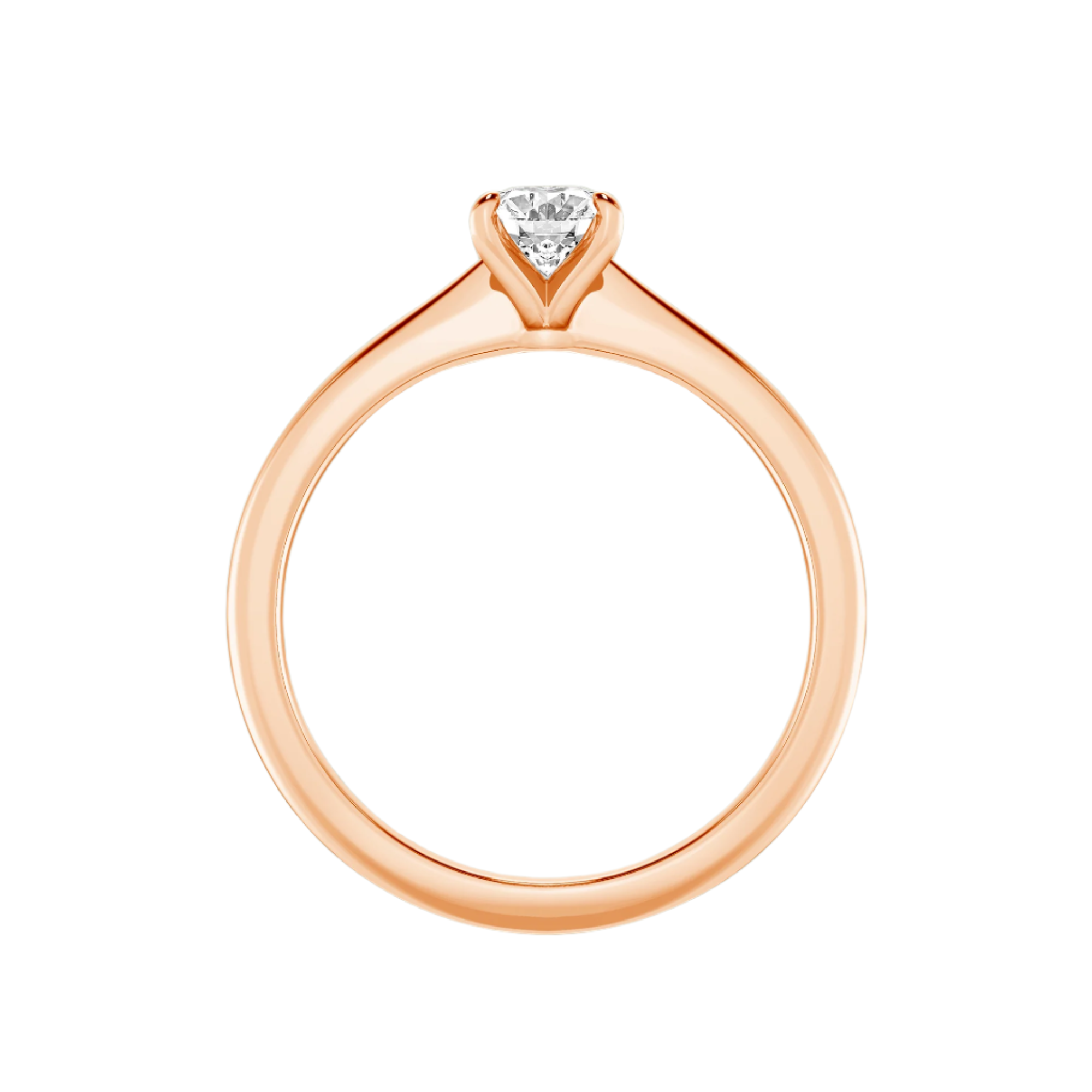 Classic Solitaires Ring - Oval Shape in 10kt Gold - 2.00 cts