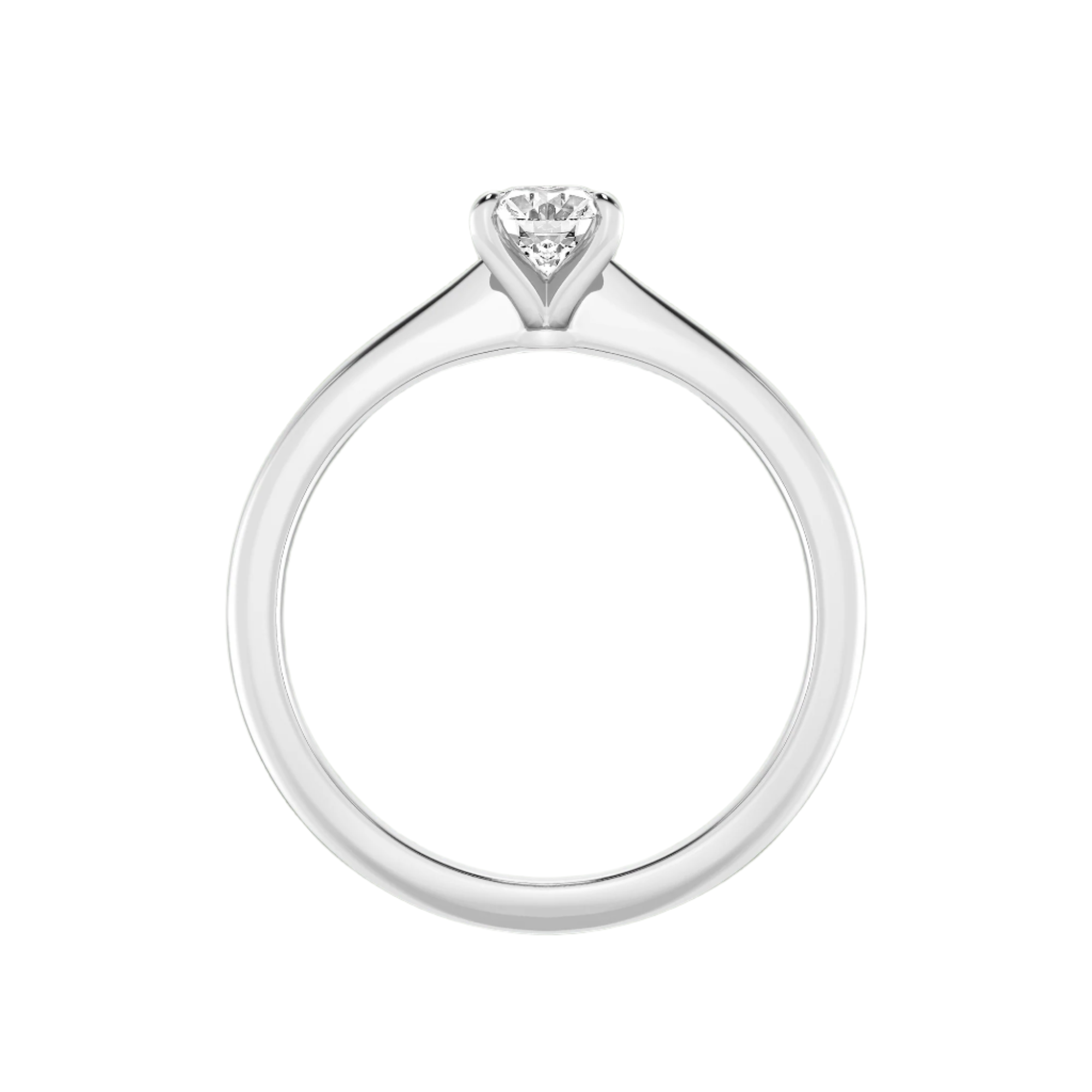 Classic Solitaires Ring - Oval Shape in 10kt Gold - 2.00 cts