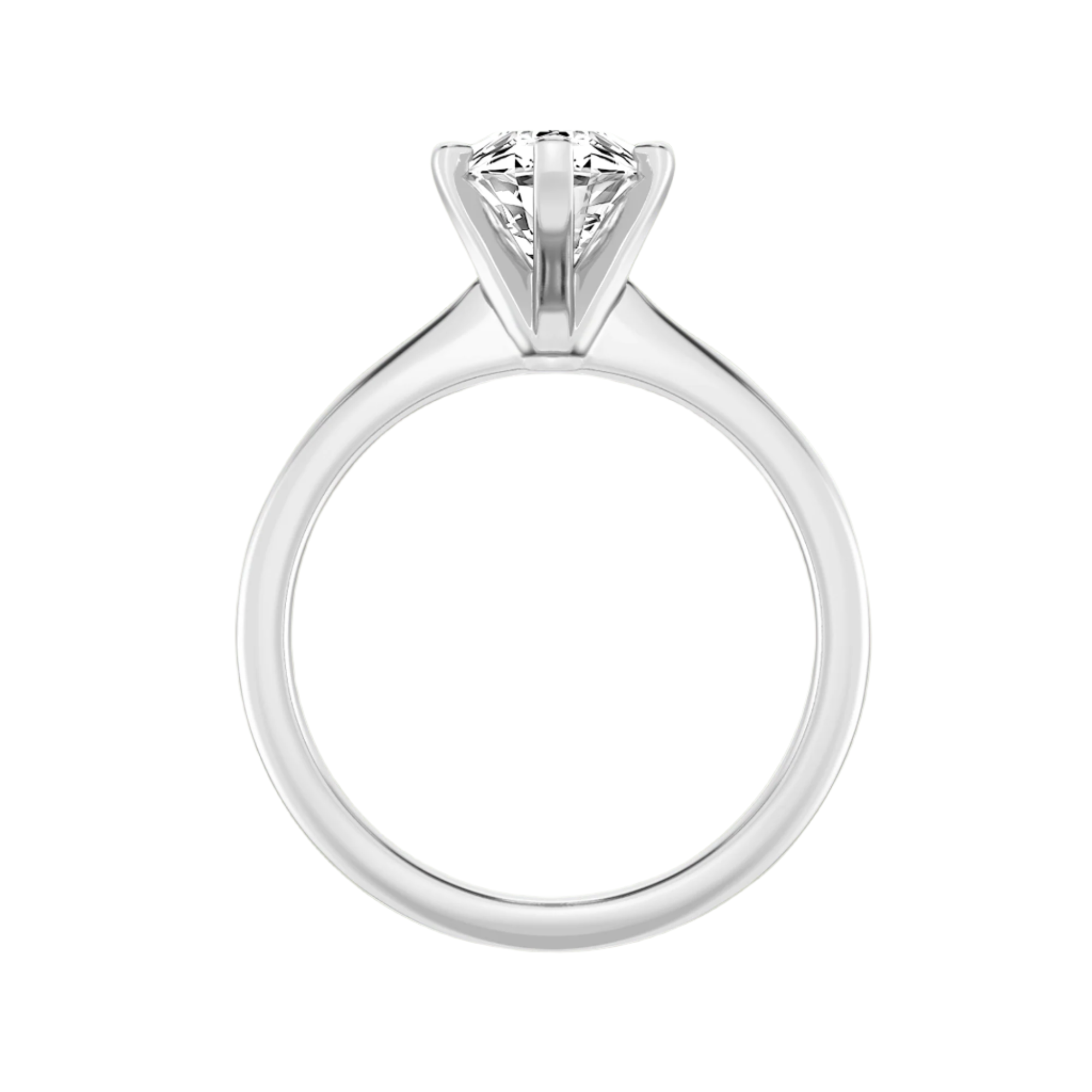 Classic Stunning Ring with 2 ct Marquise Lab-Grown Diamond Center