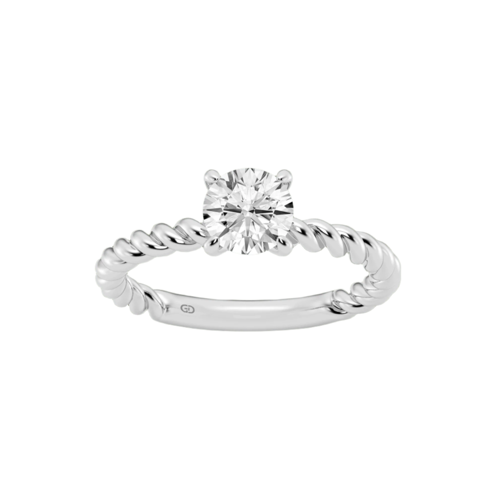 Eternal Twists Round Sparkling Lab-Grown Diamond Ring