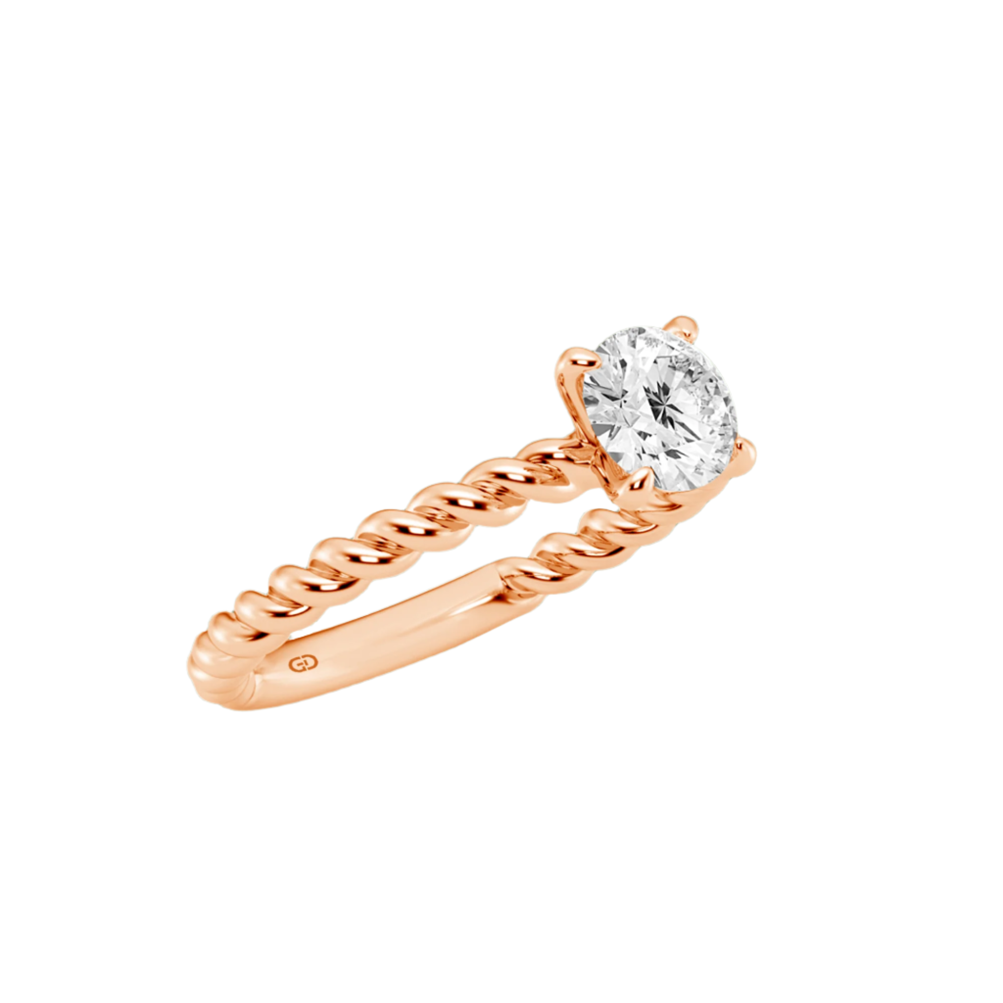 Eternal Twists Round Sparkling Lab-Grown Diamond Ring
