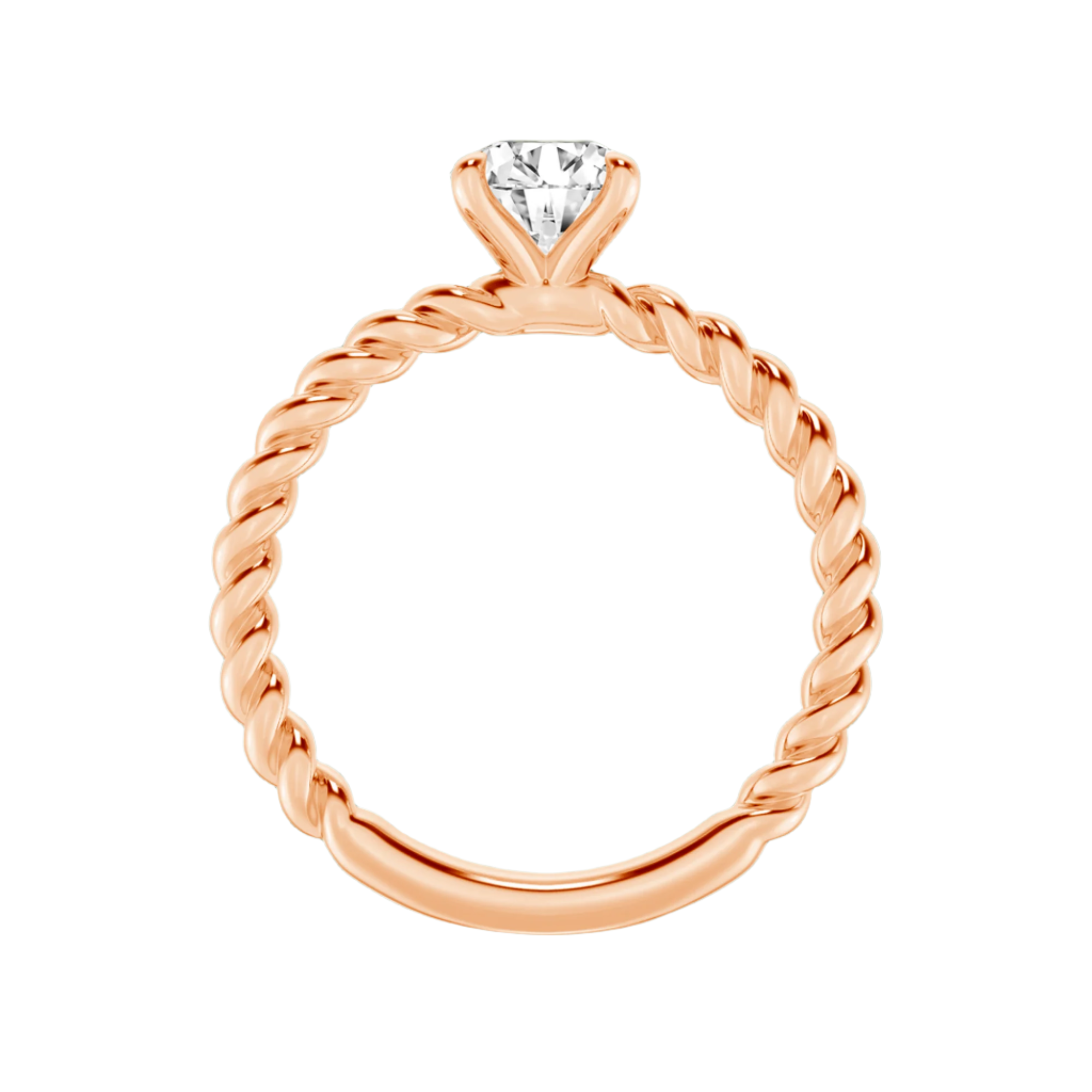 Eternal Twists Round Sparkling Lab-Grown Diamond Ring