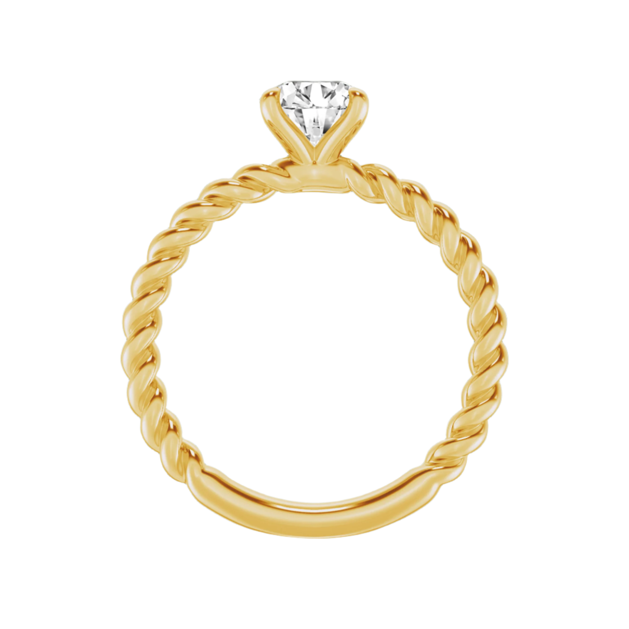 Eternal Twists Round Sparkling Lab-Grown Diamond Ring