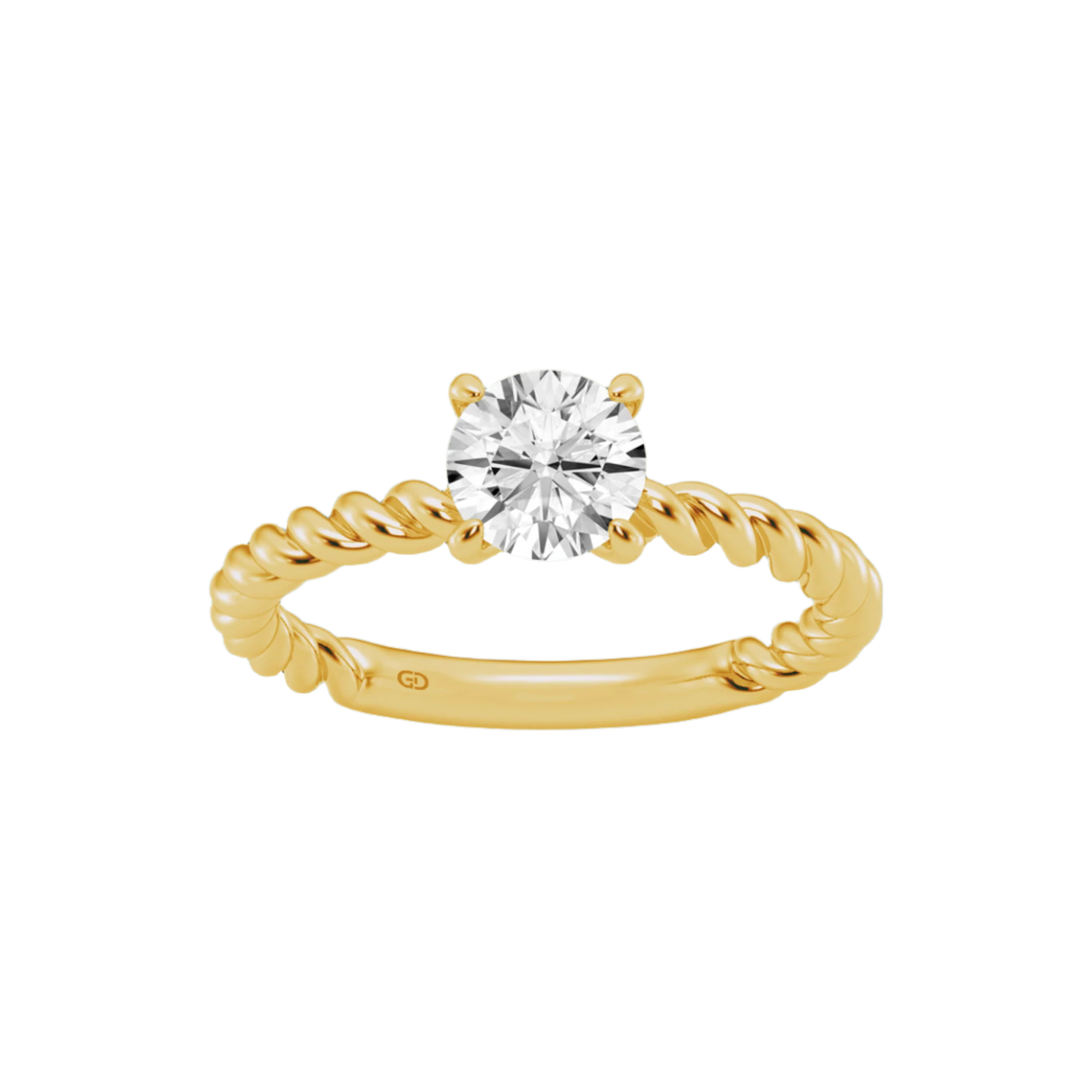 Eternal Twists Round Sparkling Lab-Grown Diamond Ring