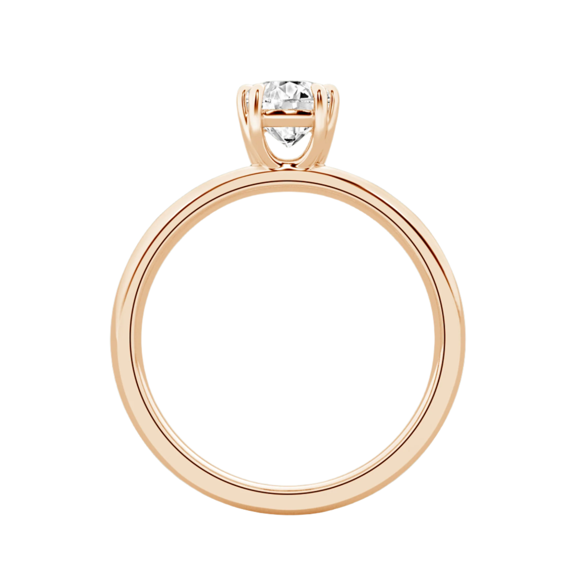 Serenity Split Shank Rings in 10kt Gold - Cushion Cut - 2.00 cts