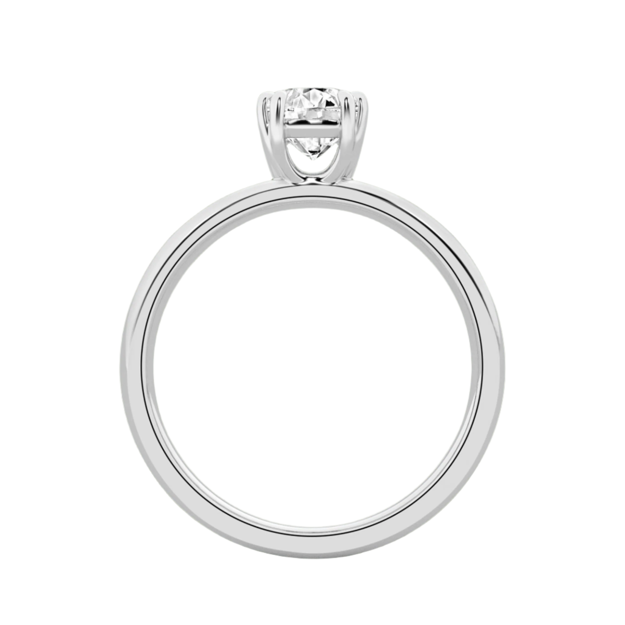 Serenity Split Shank Rings in 10kt Gold - Cushion Cut - 2.00 cts