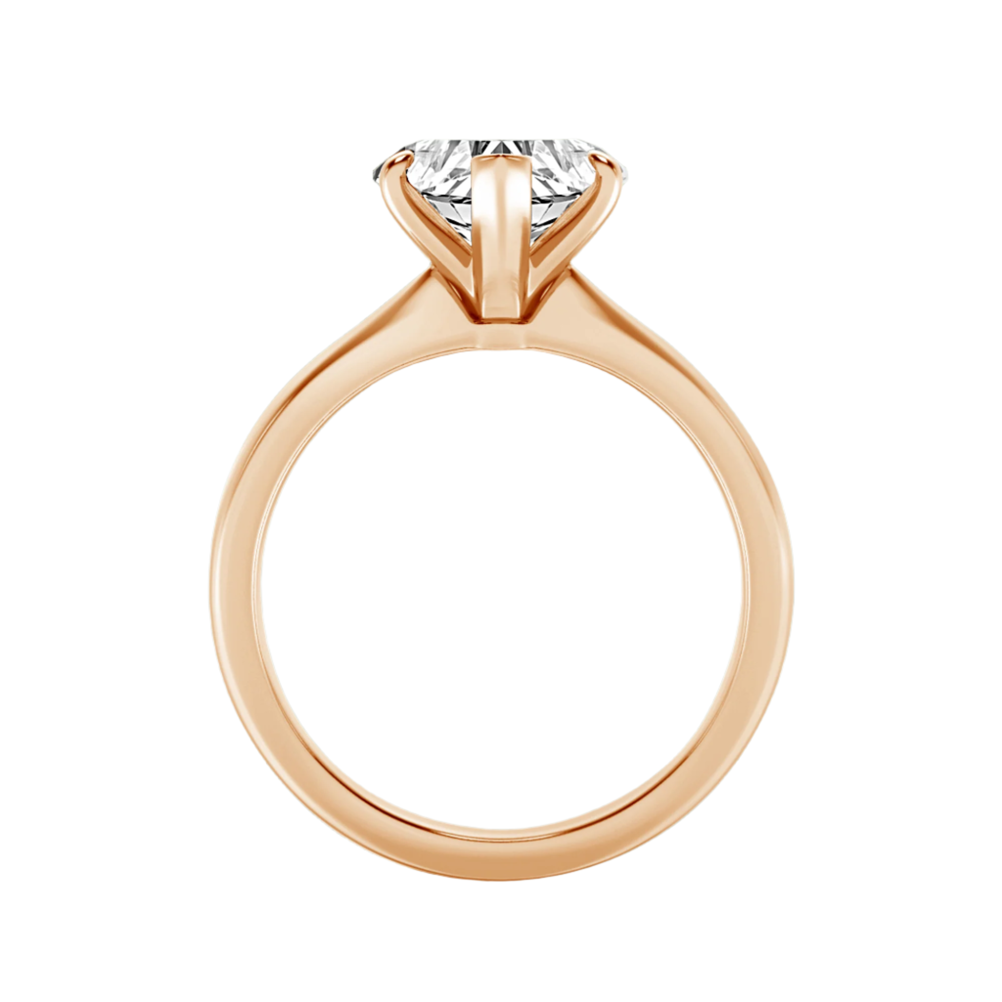 Lab-Grown Diamond Heart Center Ring of Love