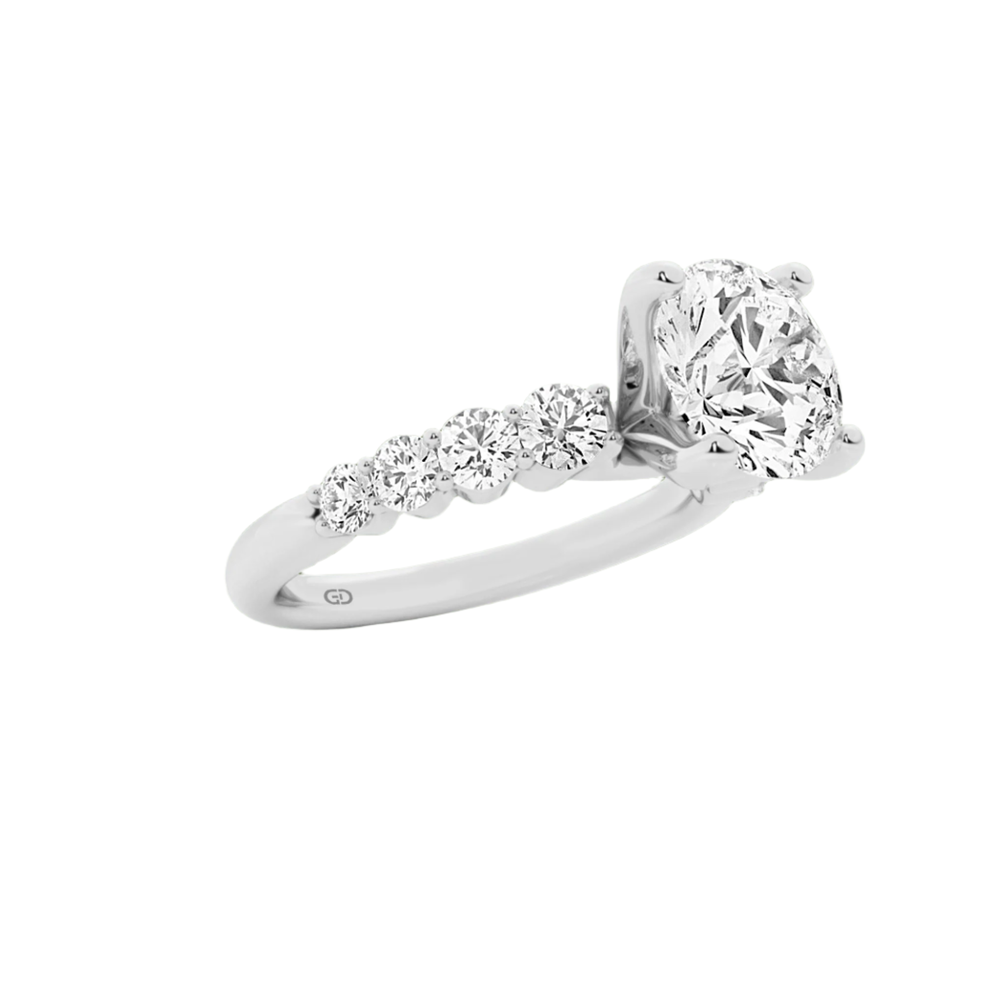 Celestial Grace Round Brilliant Cut Solitaires - Ring 10kt Gold