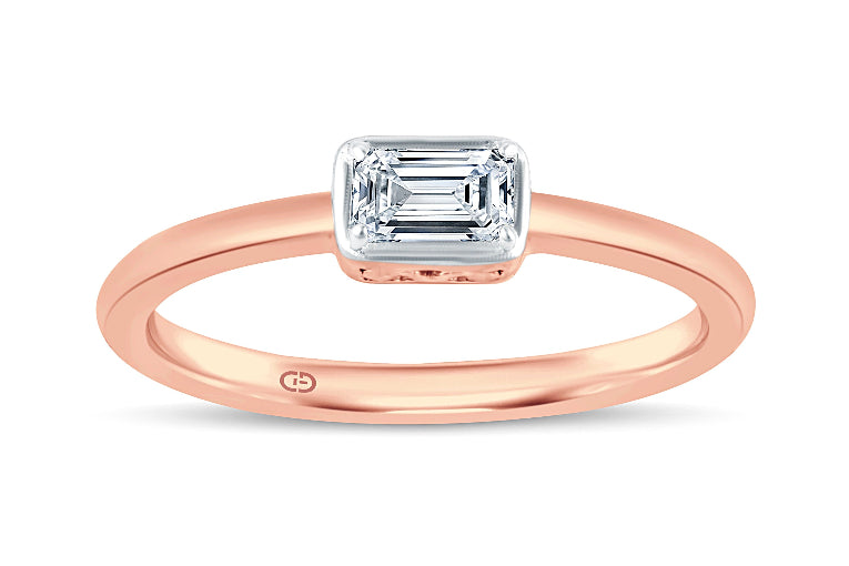 Emerald-Cut Lab-Grown Diamond Ring | Timeless & Ethical Beauty