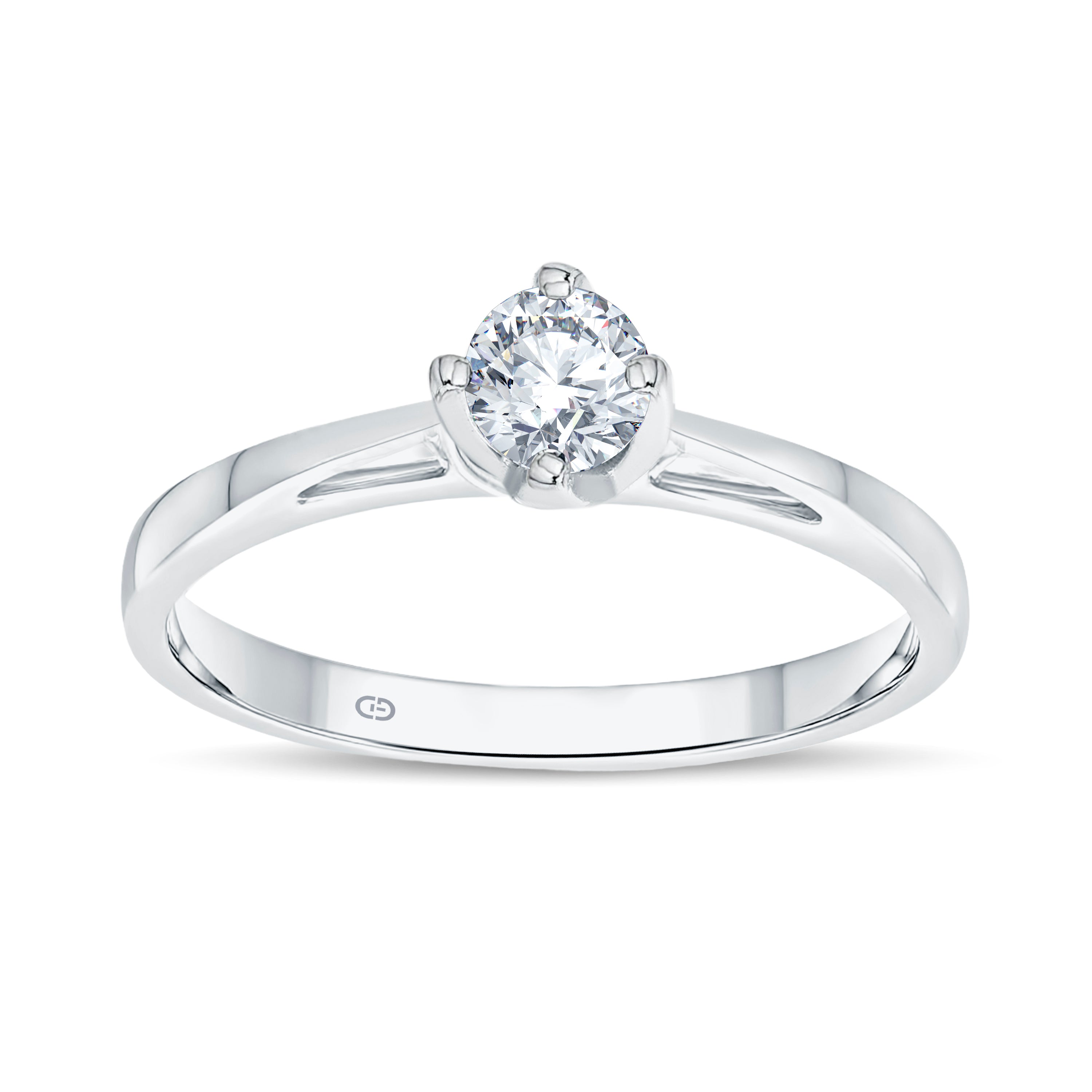 Timeless Solitaire Lab Diamond Ring | 0.25 Cts | 18KT Vermeil on 925 Silver