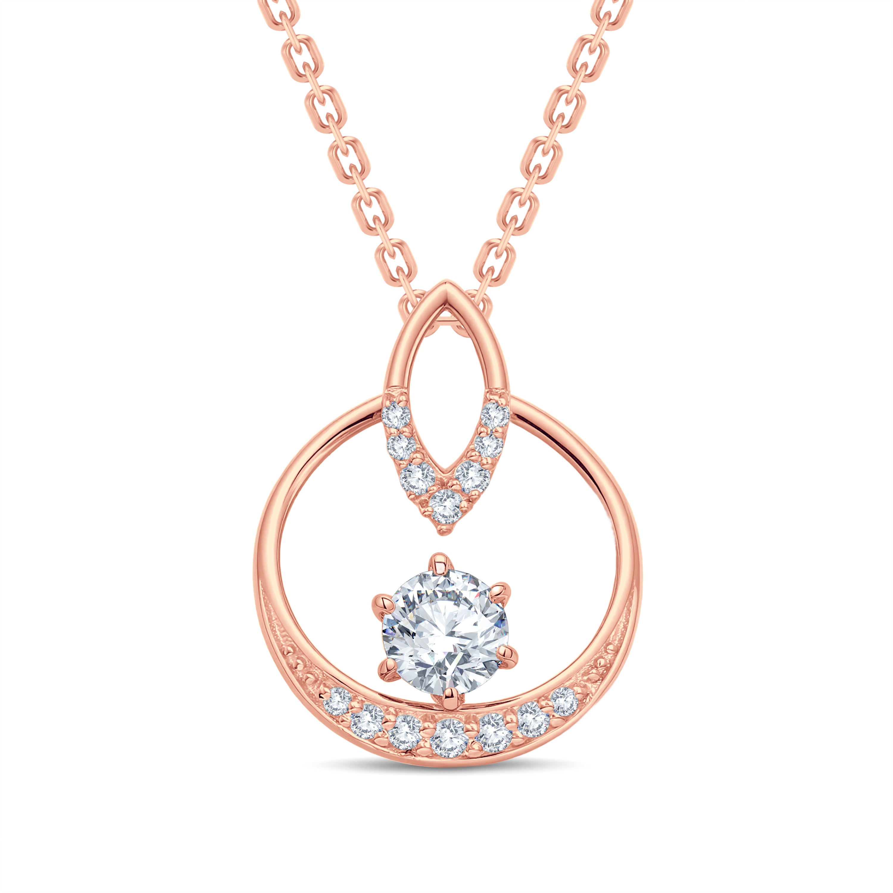 Dainty Lab-Grown Diamond Pendant – Perfect for Gifting & Office Wear | GrownńDiva