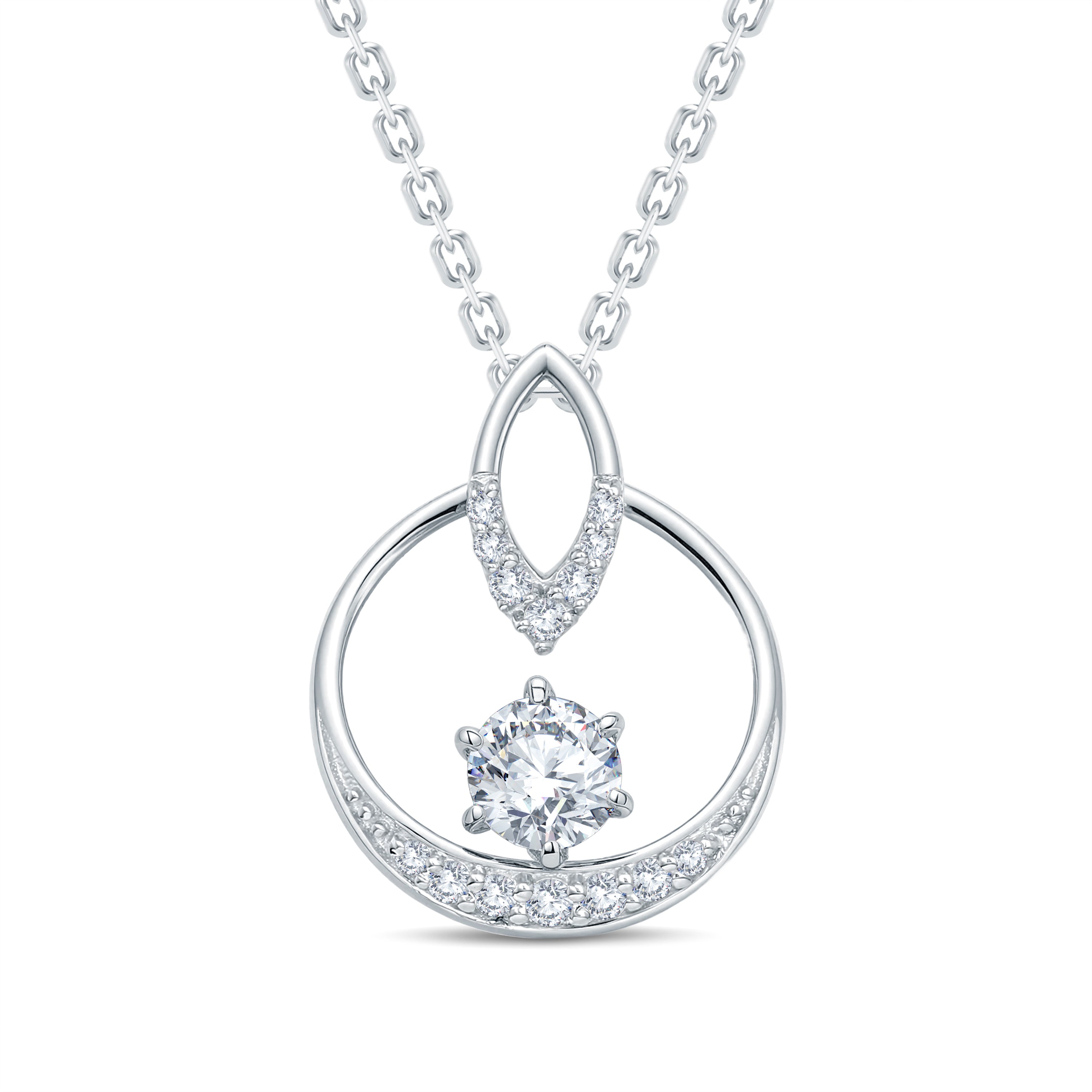 Dainty Lab-Grown Diamond Pendant – Perfect for Gifting & Office Wear | GrownńDiva