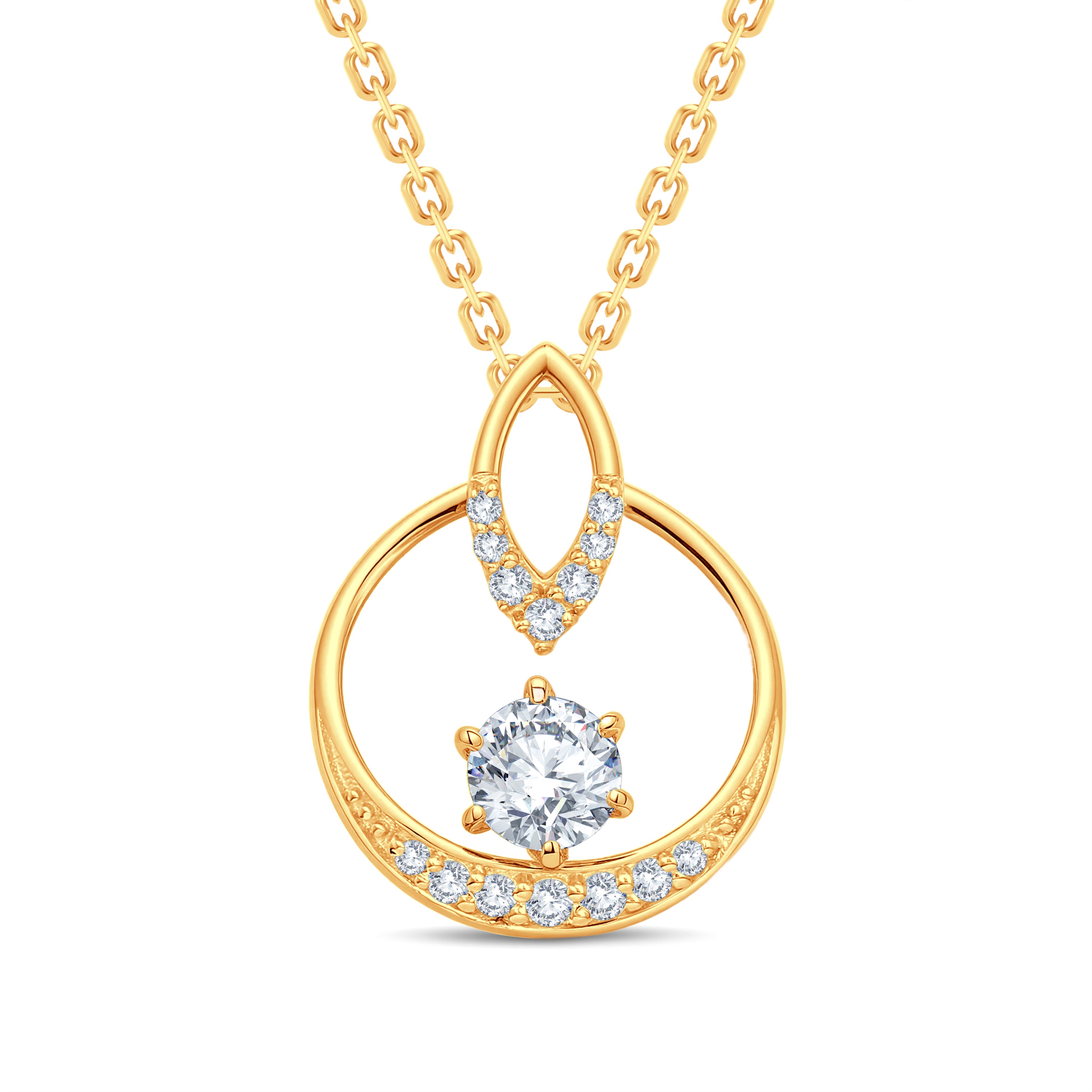 Dainty Lab-Grown Diamond Pendant – Perfect for Gifting & Office Wear | GrownńDiva
