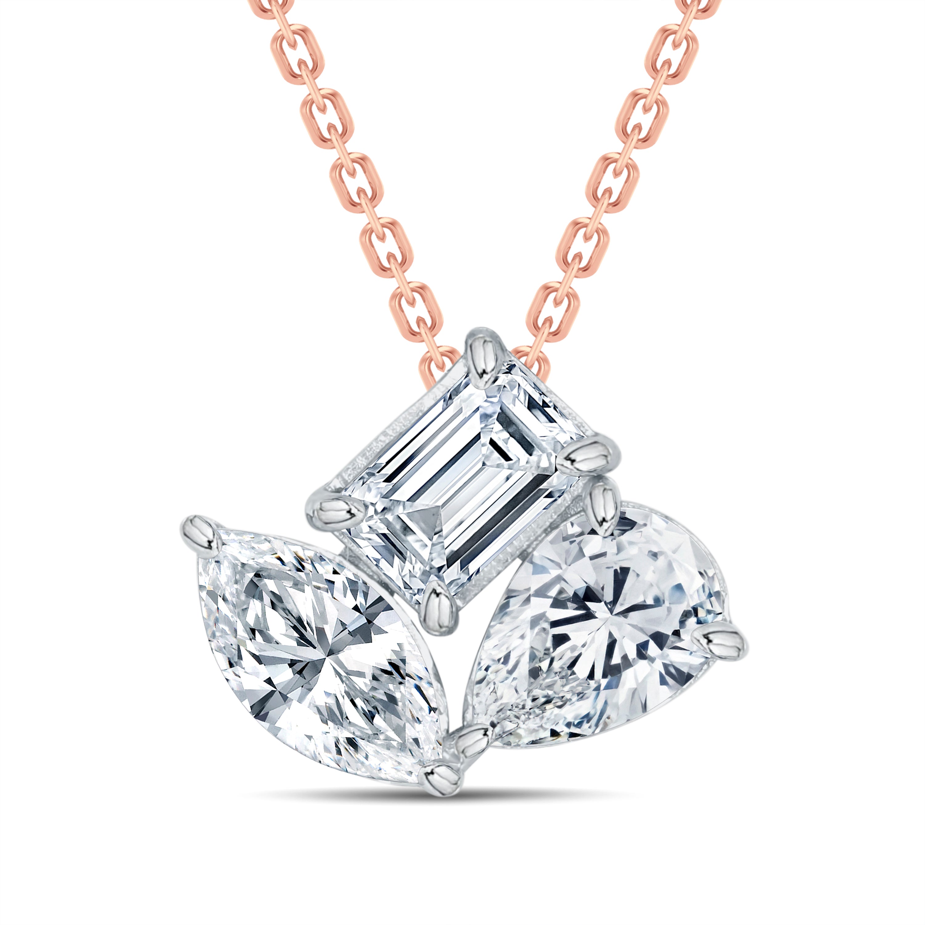 Statement Fancy-Cut Lab-Grown Diamond Pendant | GrownńDiva