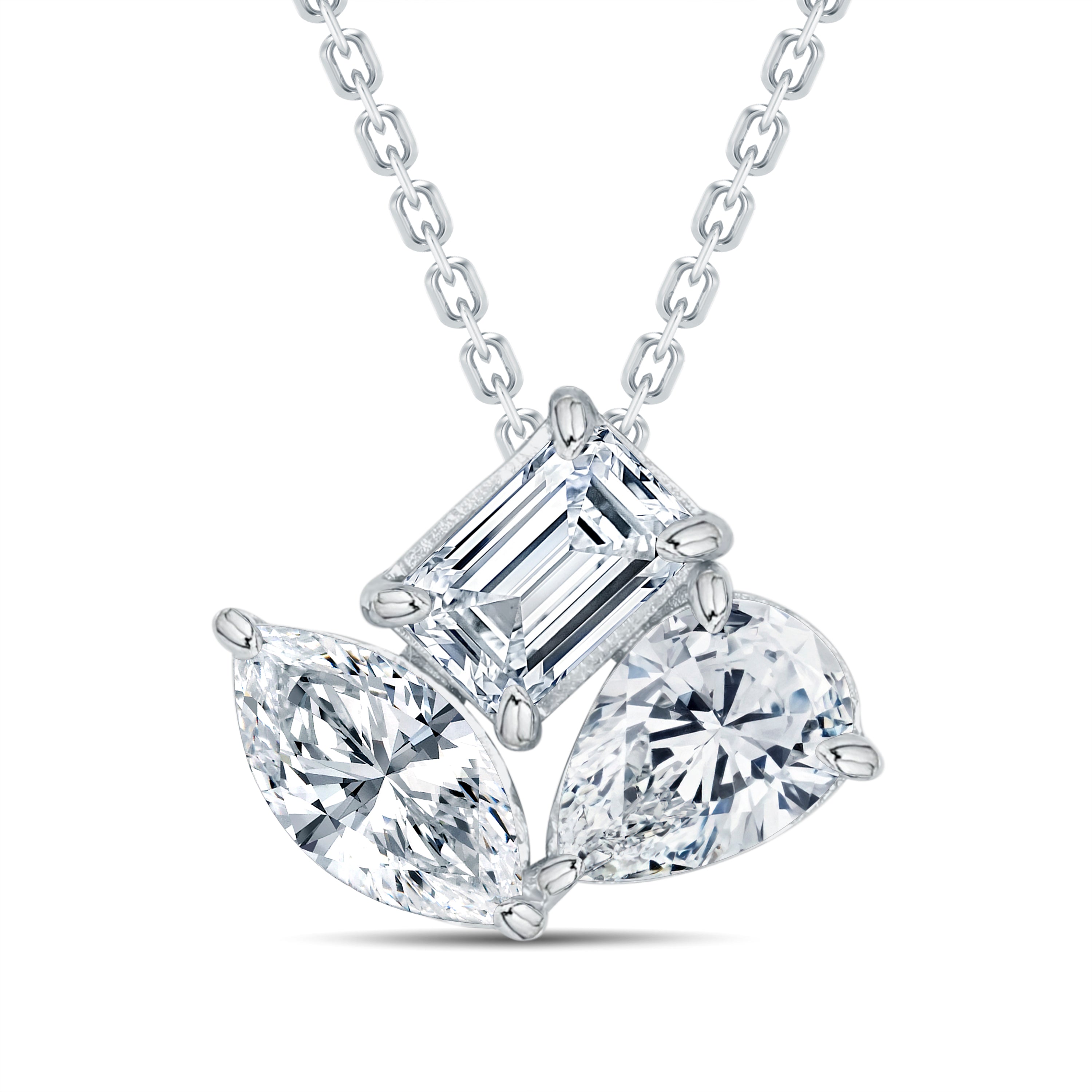 Statement Fancy-Cut Lab-Grown Diamond Pendant | GrownńDiva