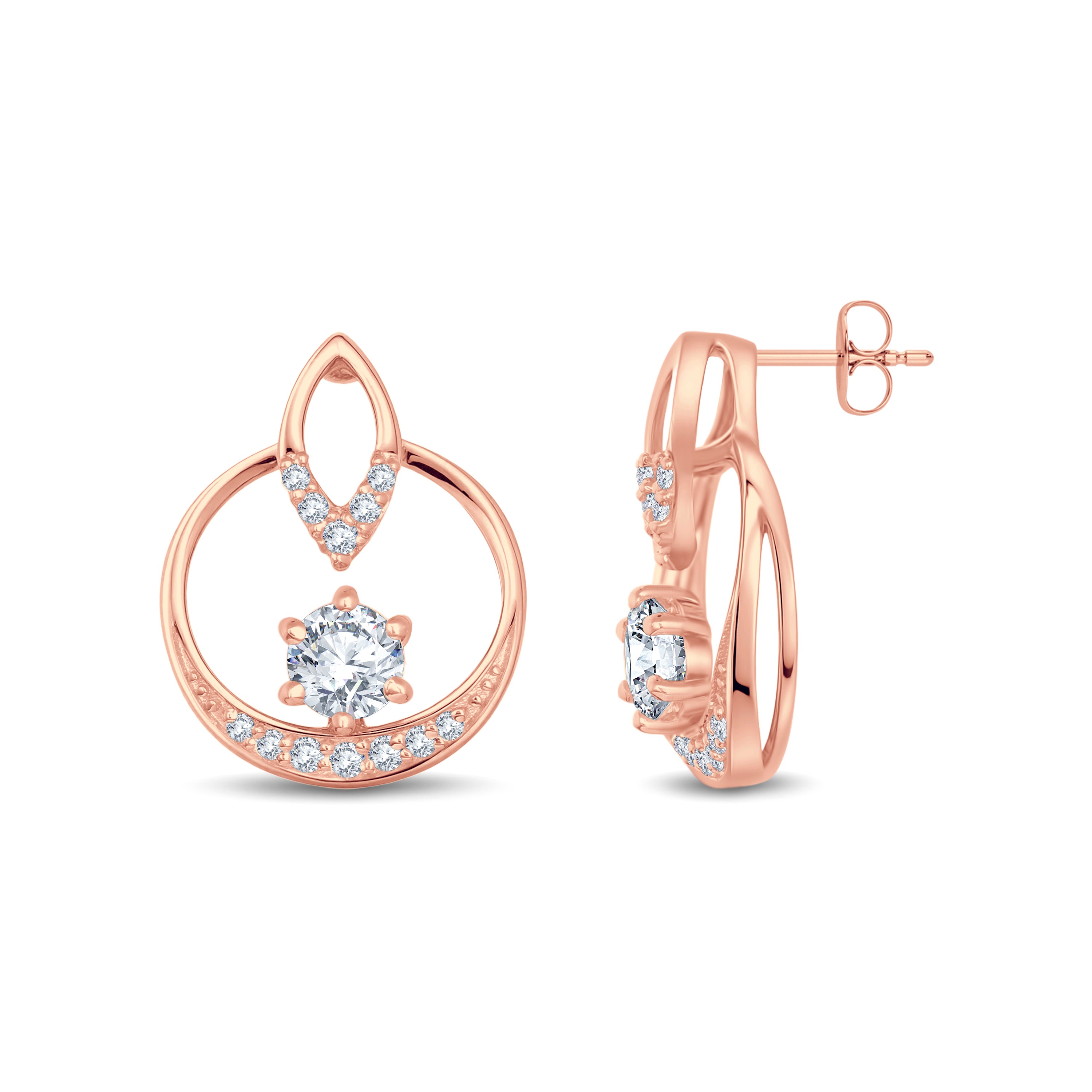 Dainty Lab-Grown Diamond Modern Earrings | GrownńDiva