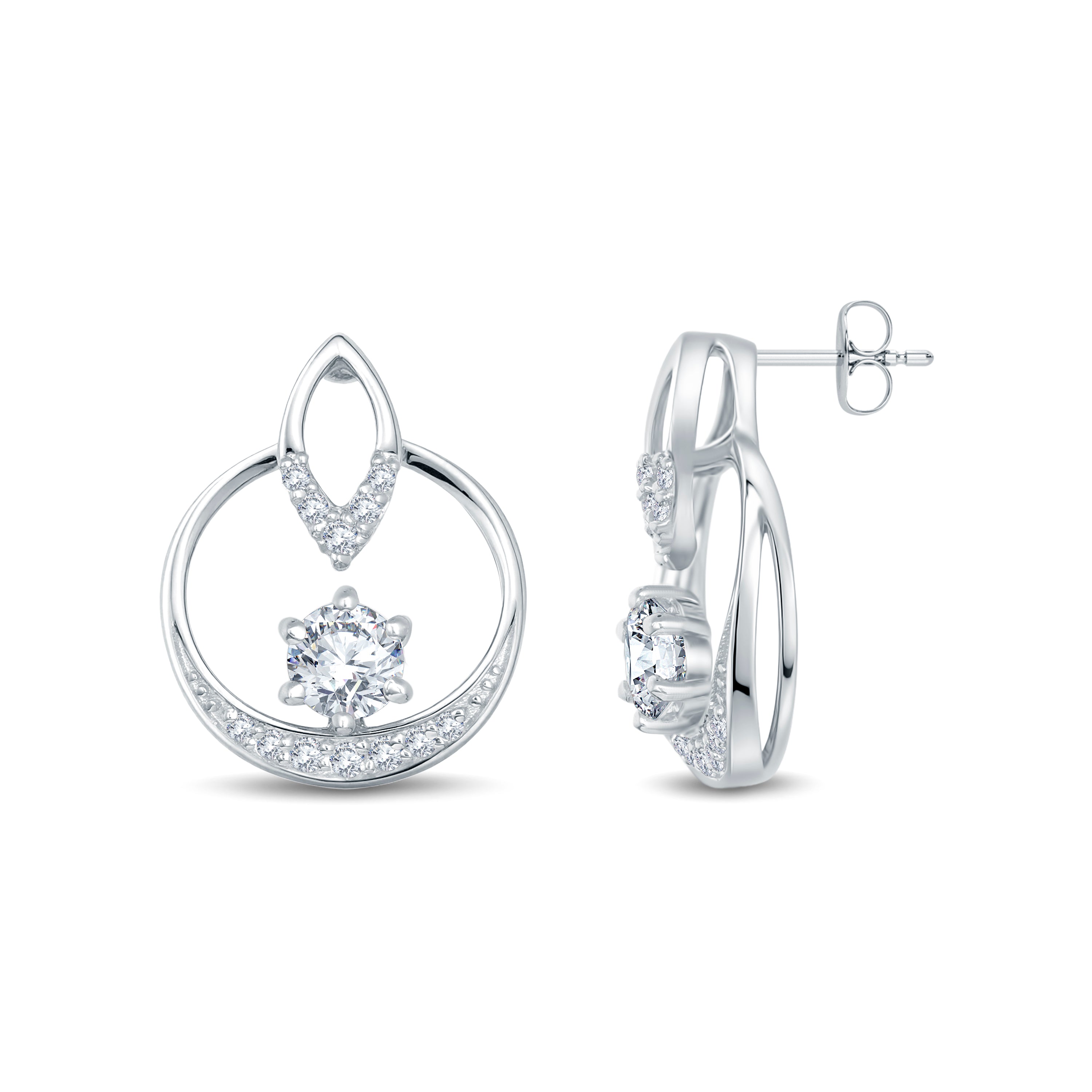 Dainty Lab-Grown Diamond Modern Earrings | GrownńDiva