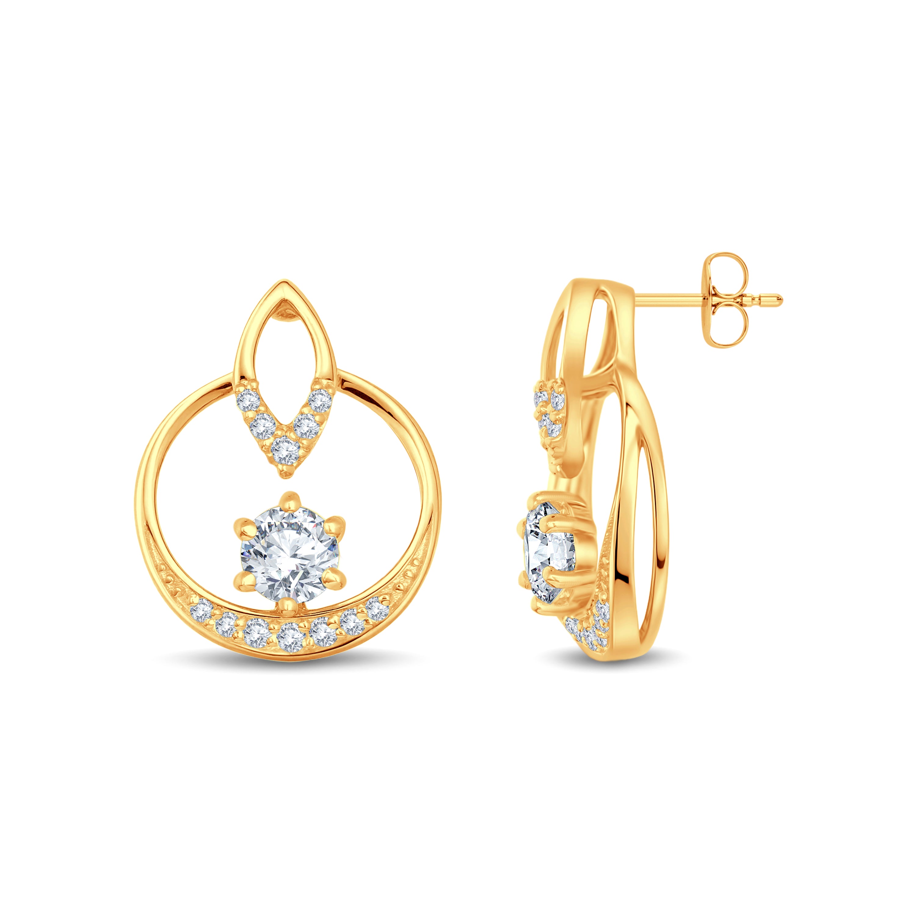 Dainty Lab-Grown Diamond Modern Earrings | GrownńDiva