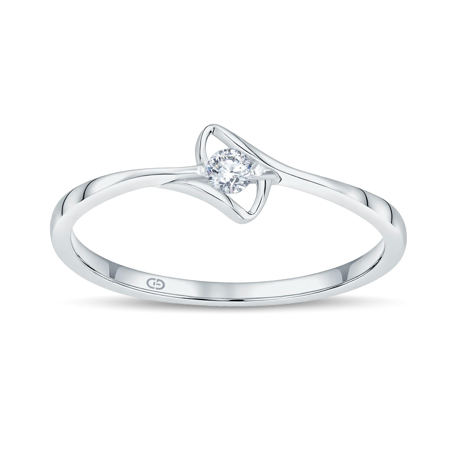 Minimalist Lab Grown Diamond Ring | 0.05 Cts | 18KT Vermeil on 925 Silver