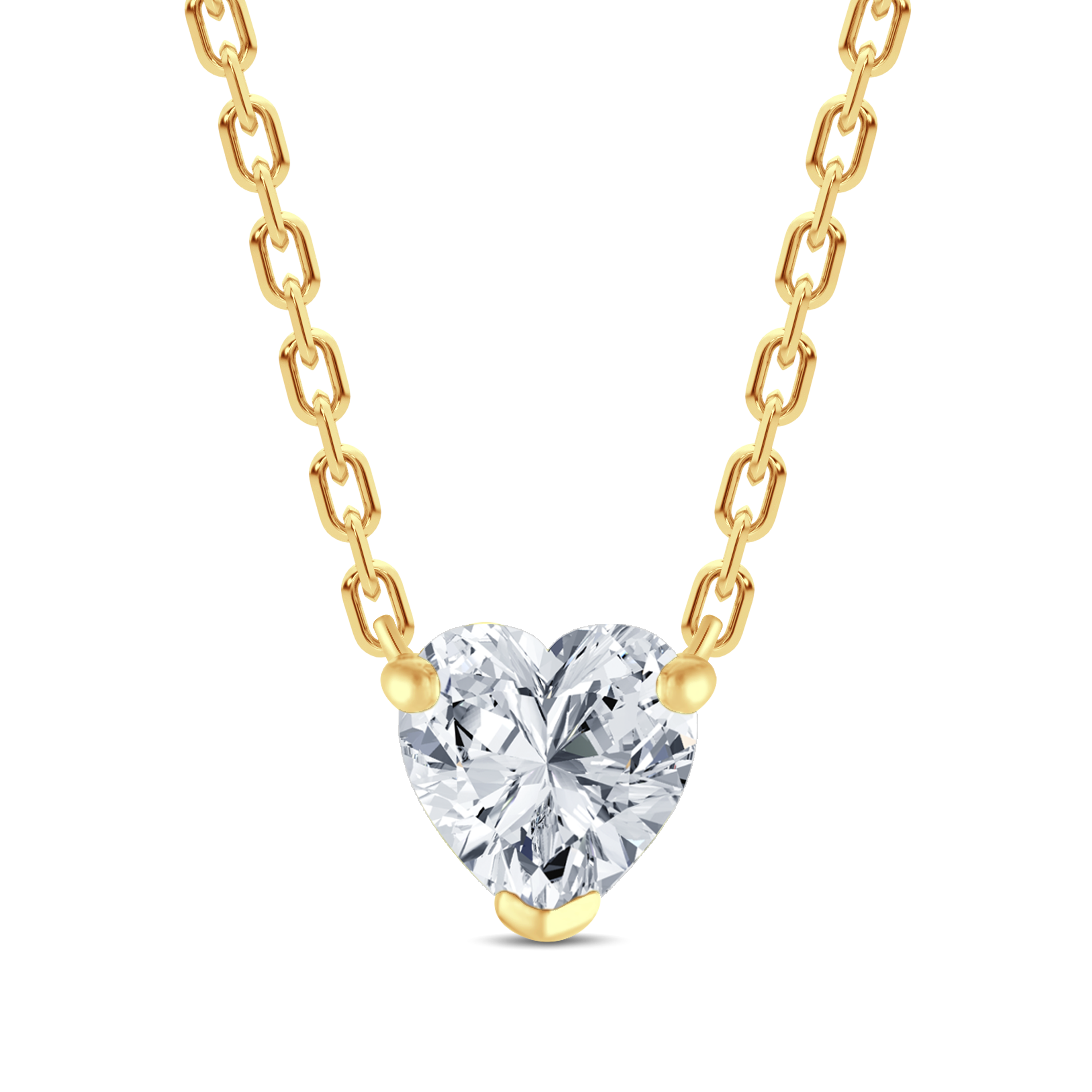Elegant Heart-Shaped Lab Grown Diamond Pendant-0.50ct