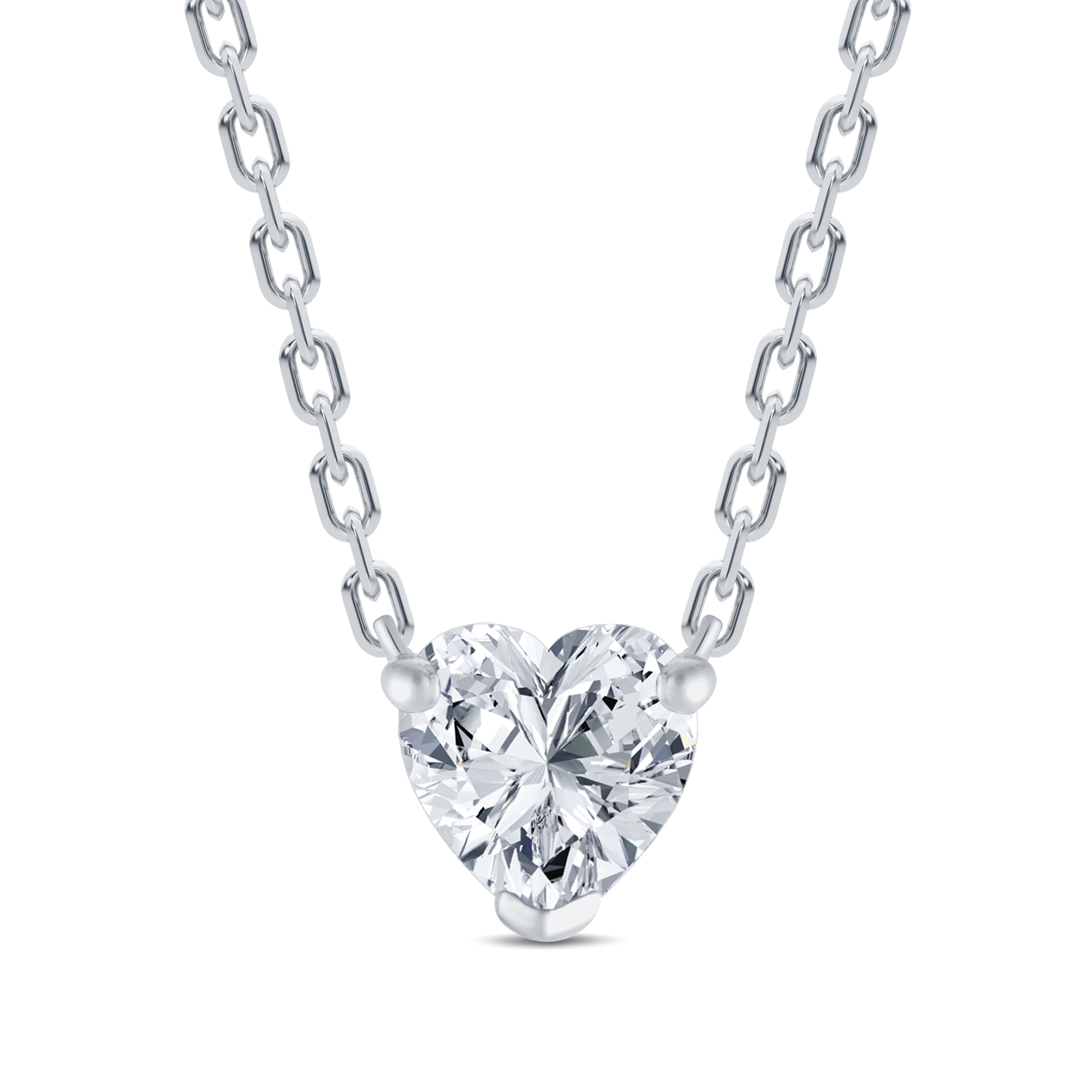 Elegant Heart-Shaped Lab Grown Diamond Pendant-0.50ct