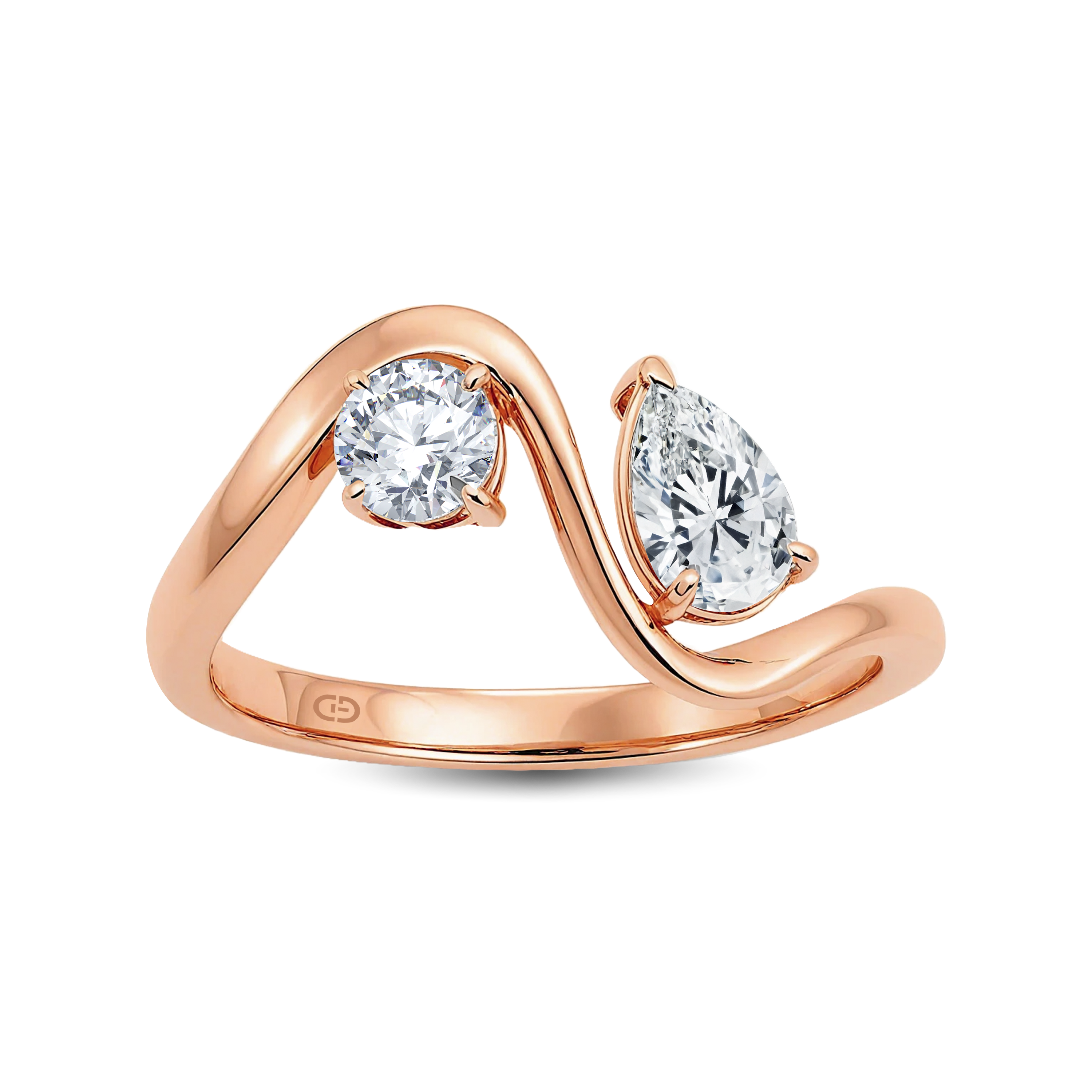 Exquisite Twin-Stone Lab-Grown Diamond Ring – 0.70ct