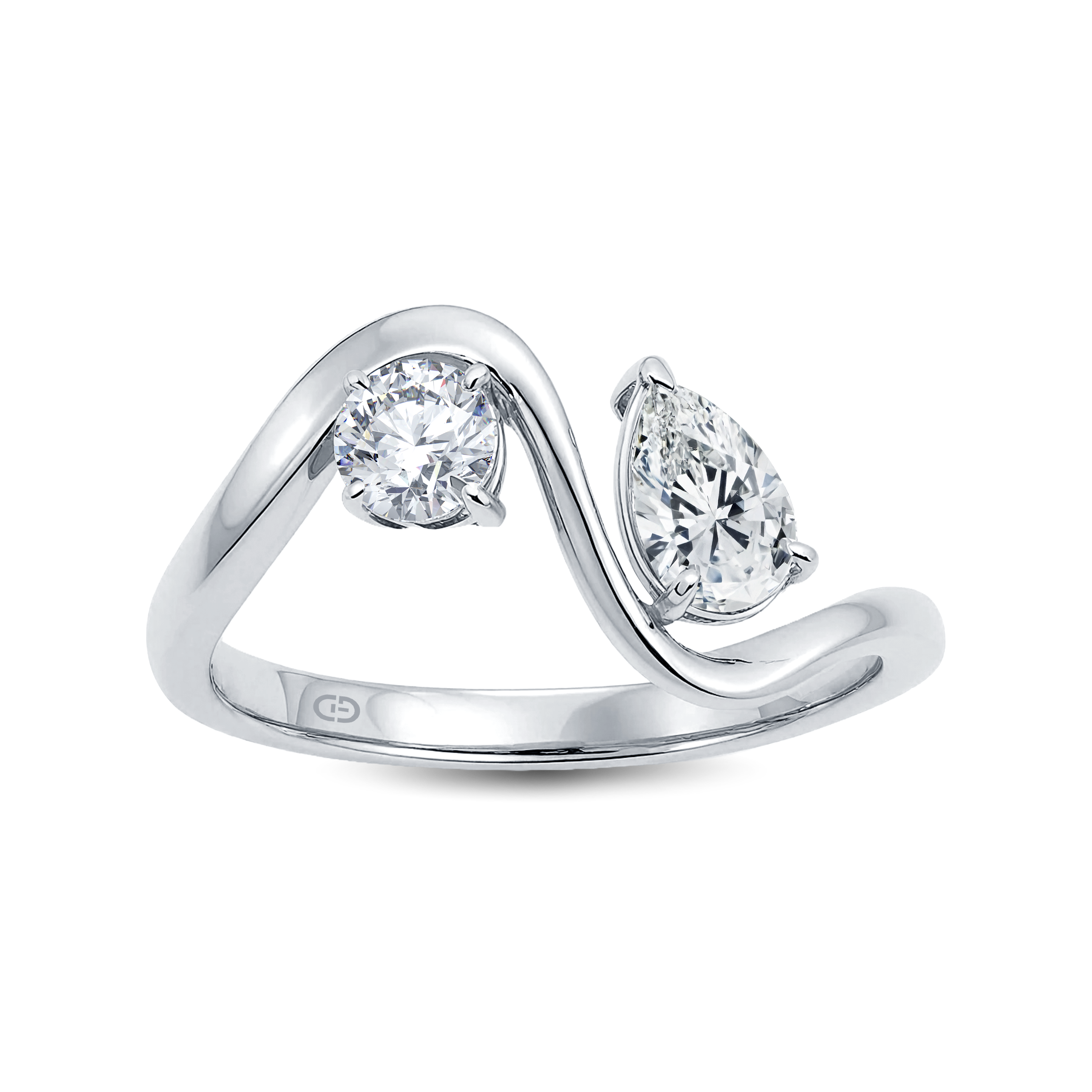Exquisite Twin-Stone Lab-Grown Diamond Ring – 0.70ct