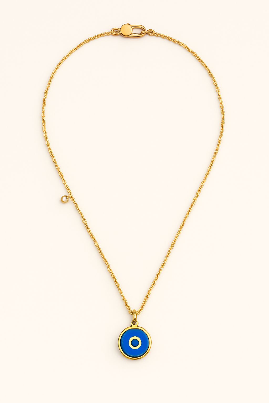 Grownń Diva’s Halo Charm – Lab-Grown Diamond Evil Eye Necklace in 18kt Gold Vermeil