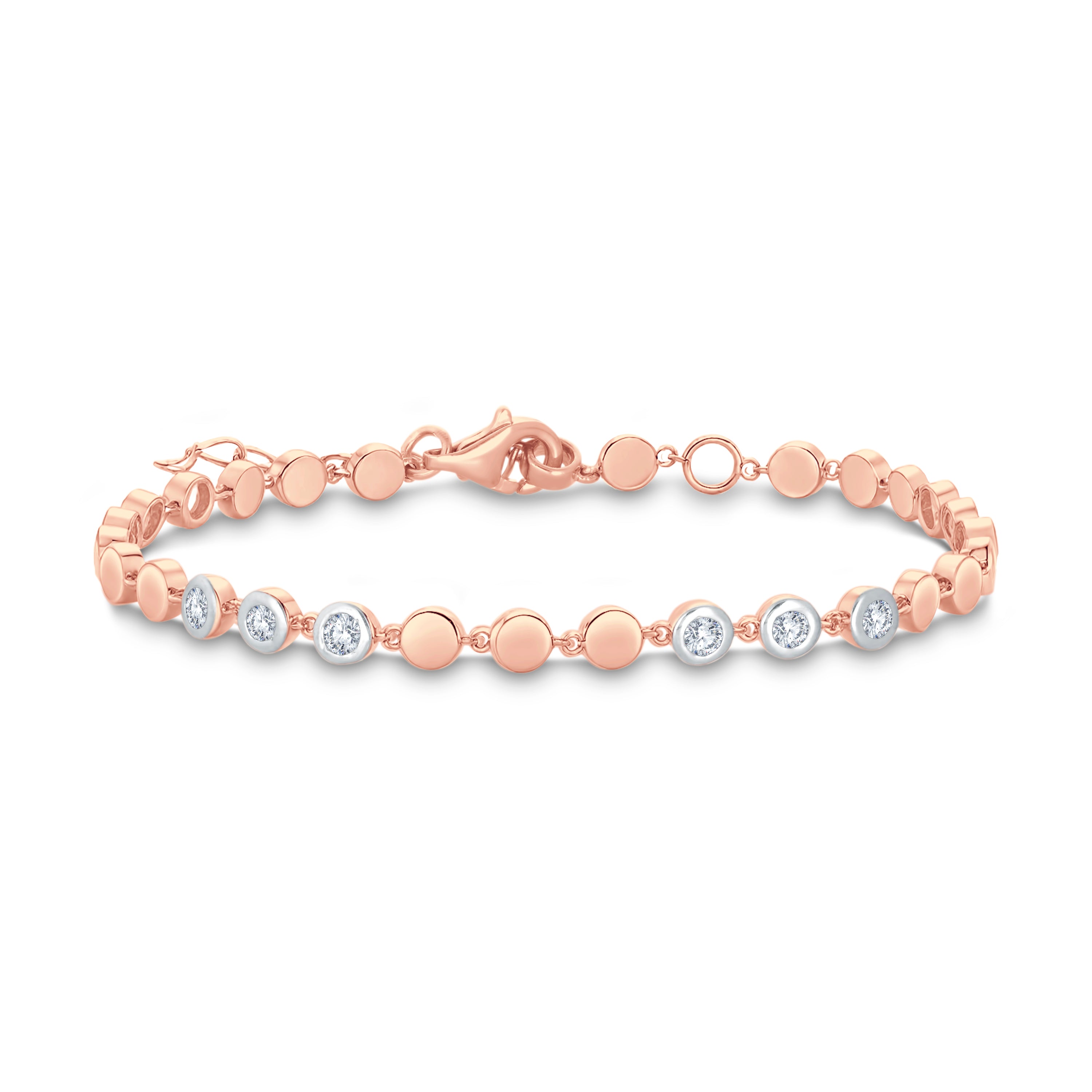 The Luxe Link Bracelet | 0.75cts Lab Diamond Dainty Bracelet (3 Colors).GrownńDiva