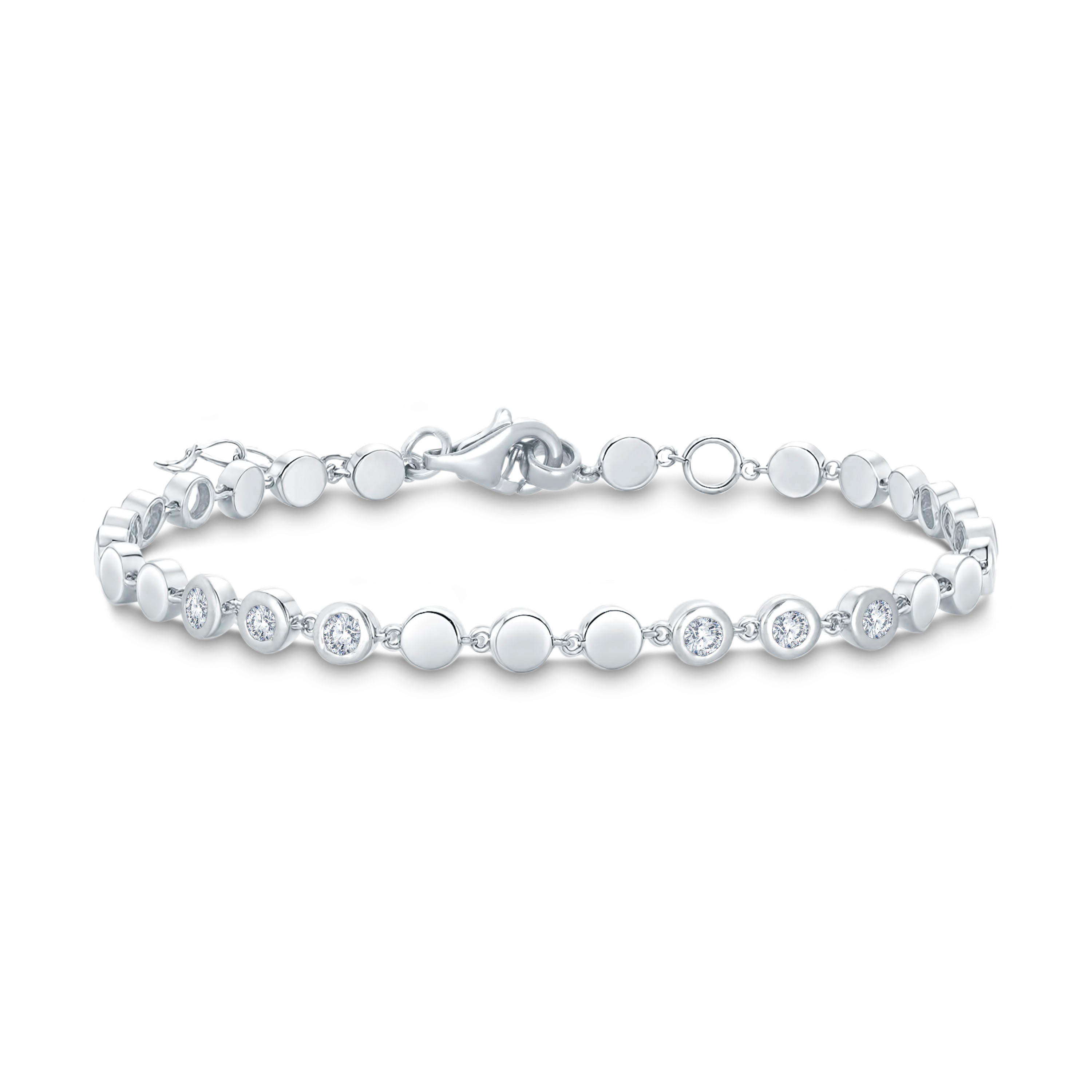 The Luxe Link Bracelet | 0.75cts Lab Diamond Dainty Bracelet (3 Colors).GrownńDiva