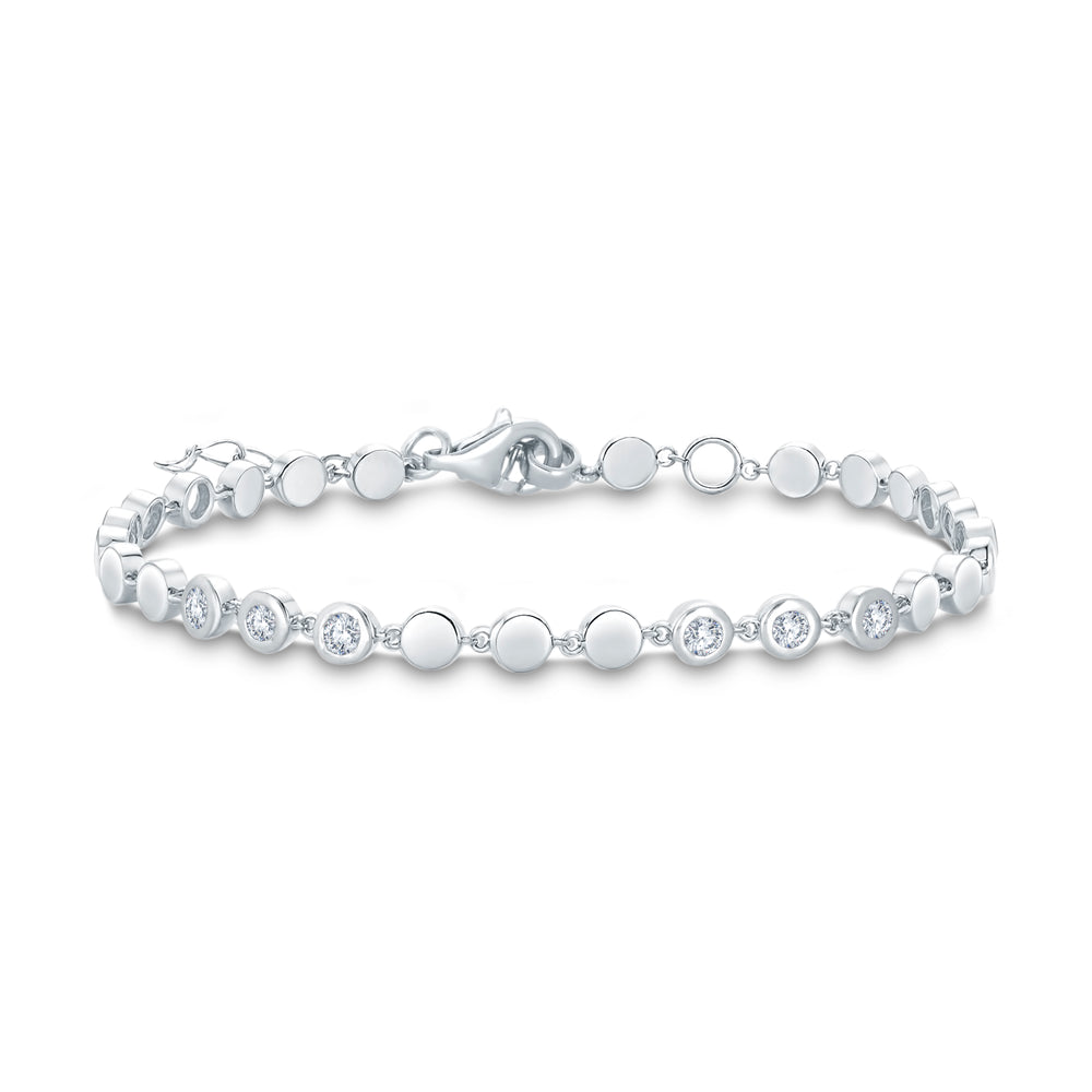 The Luxe Link Bracelet | 0.75cts Lab Diamond Dainty Bracelet (3 Colors).GrownńDiva