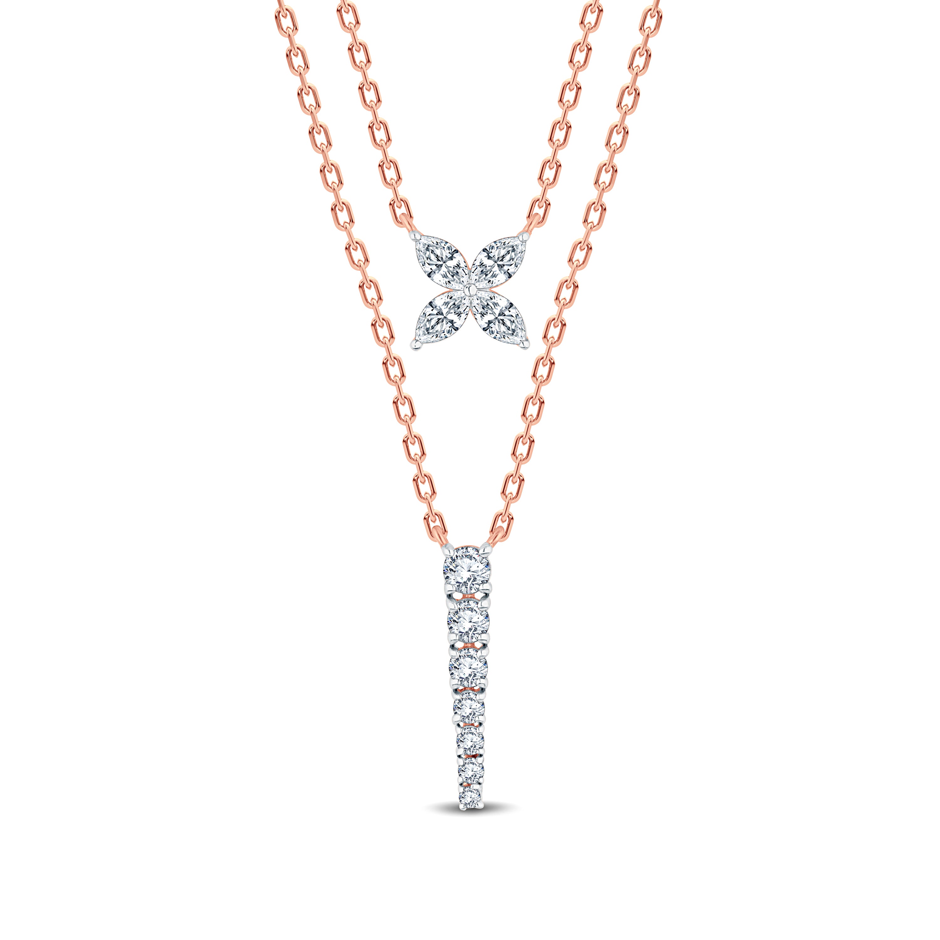 Chic Lab-Grown Diamond Chain Neckwear – Versatile Elegance | GrownńDiva